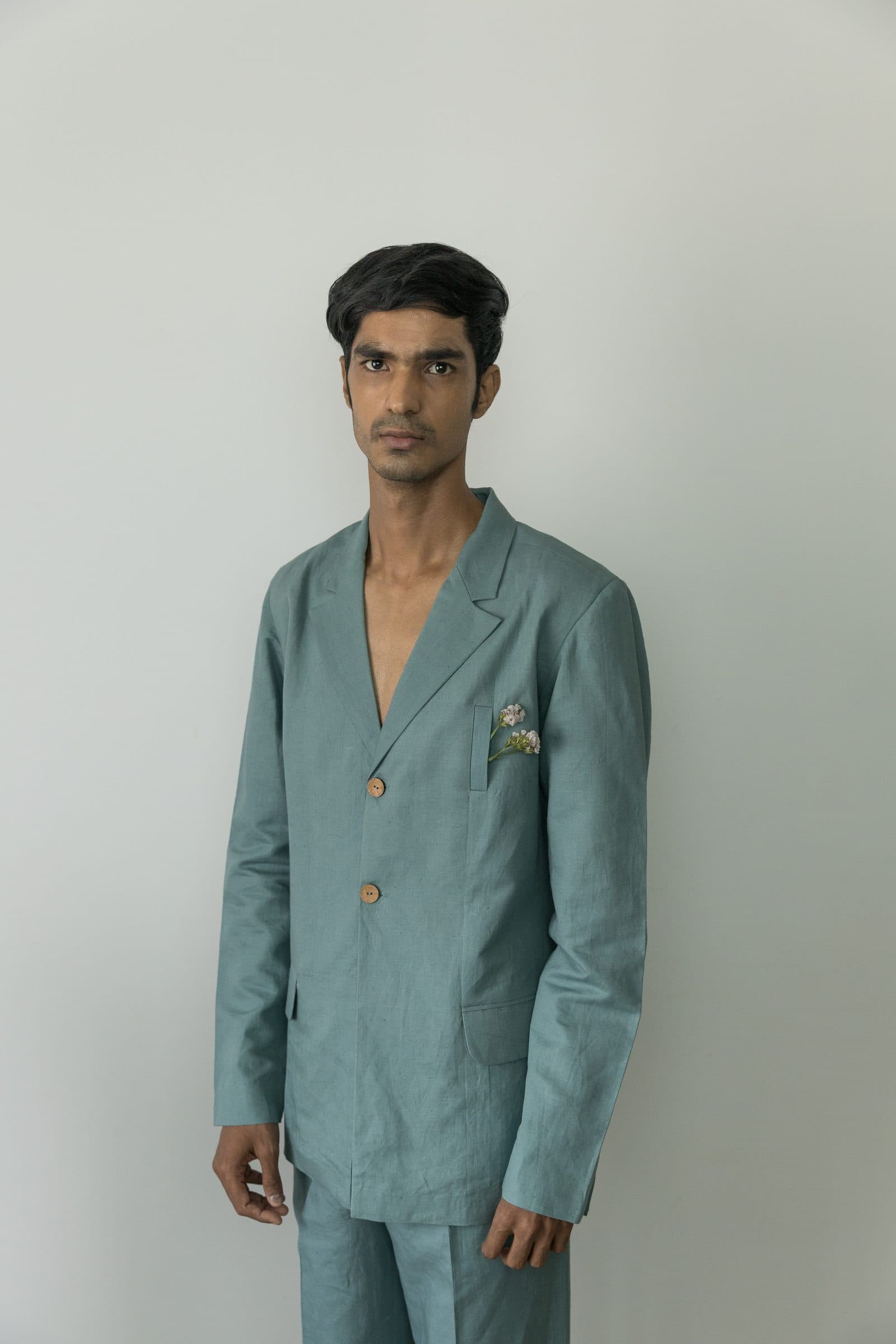 SINGLE-BREASTED TAILORED BLAZER