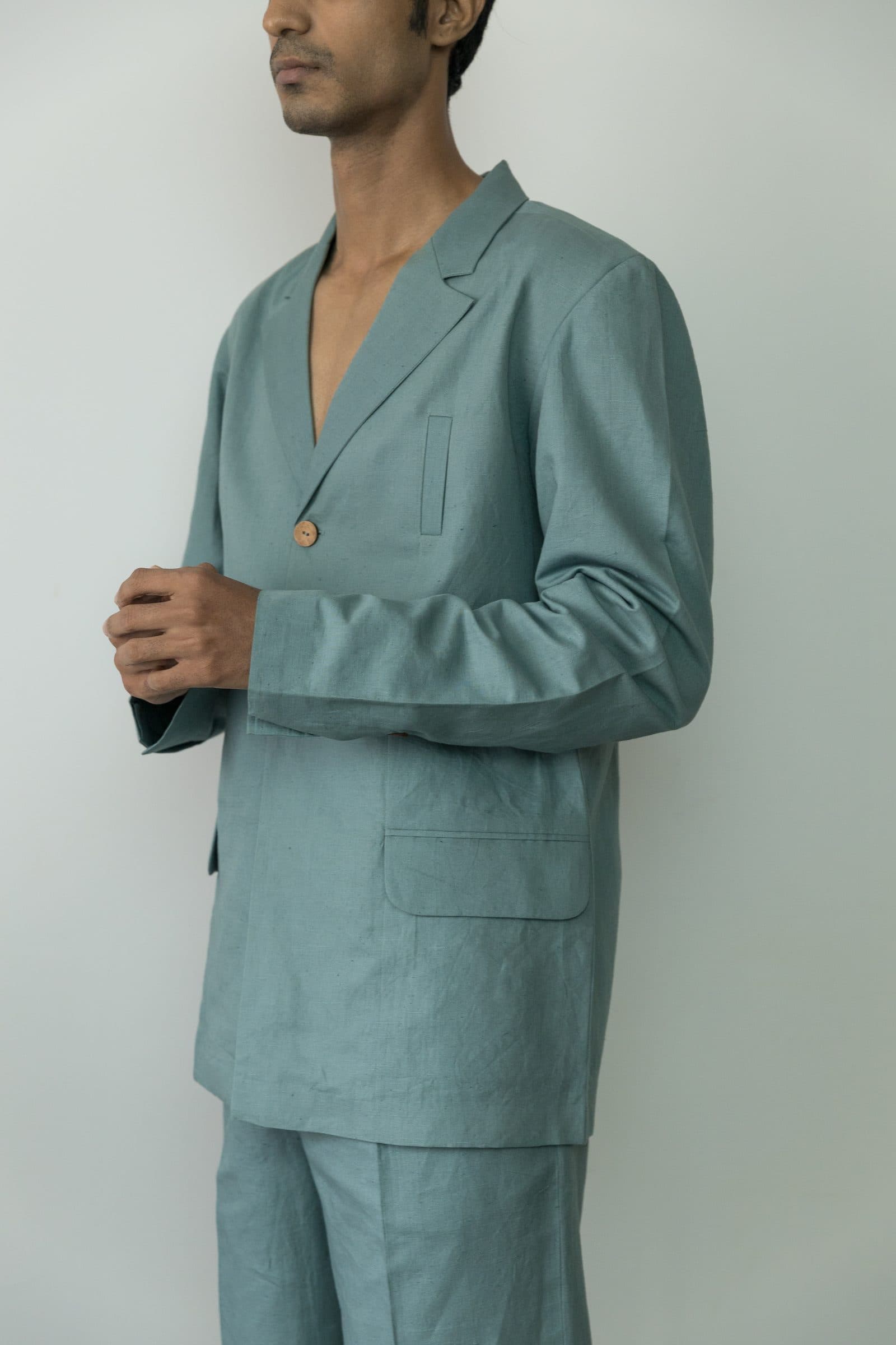 SINGLE-BREASTED TAILORED BLAZER image 6