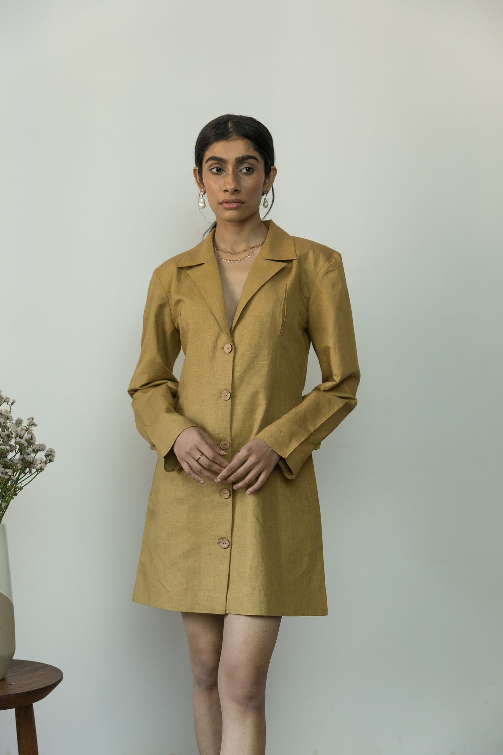 SLIM-FIT BLAZER DRESS