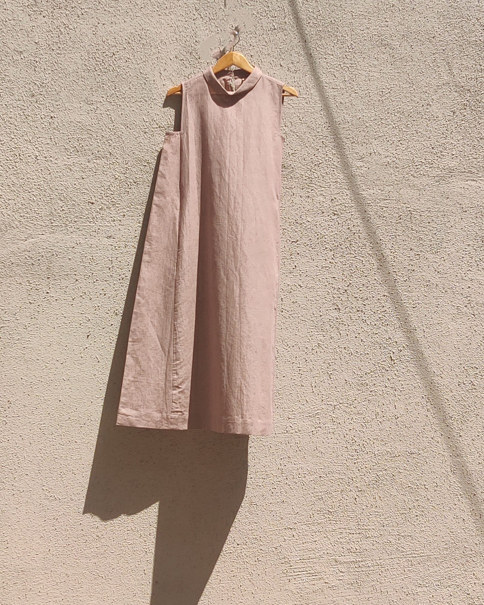 HIGH-NECK A-LINE DRESS image 7