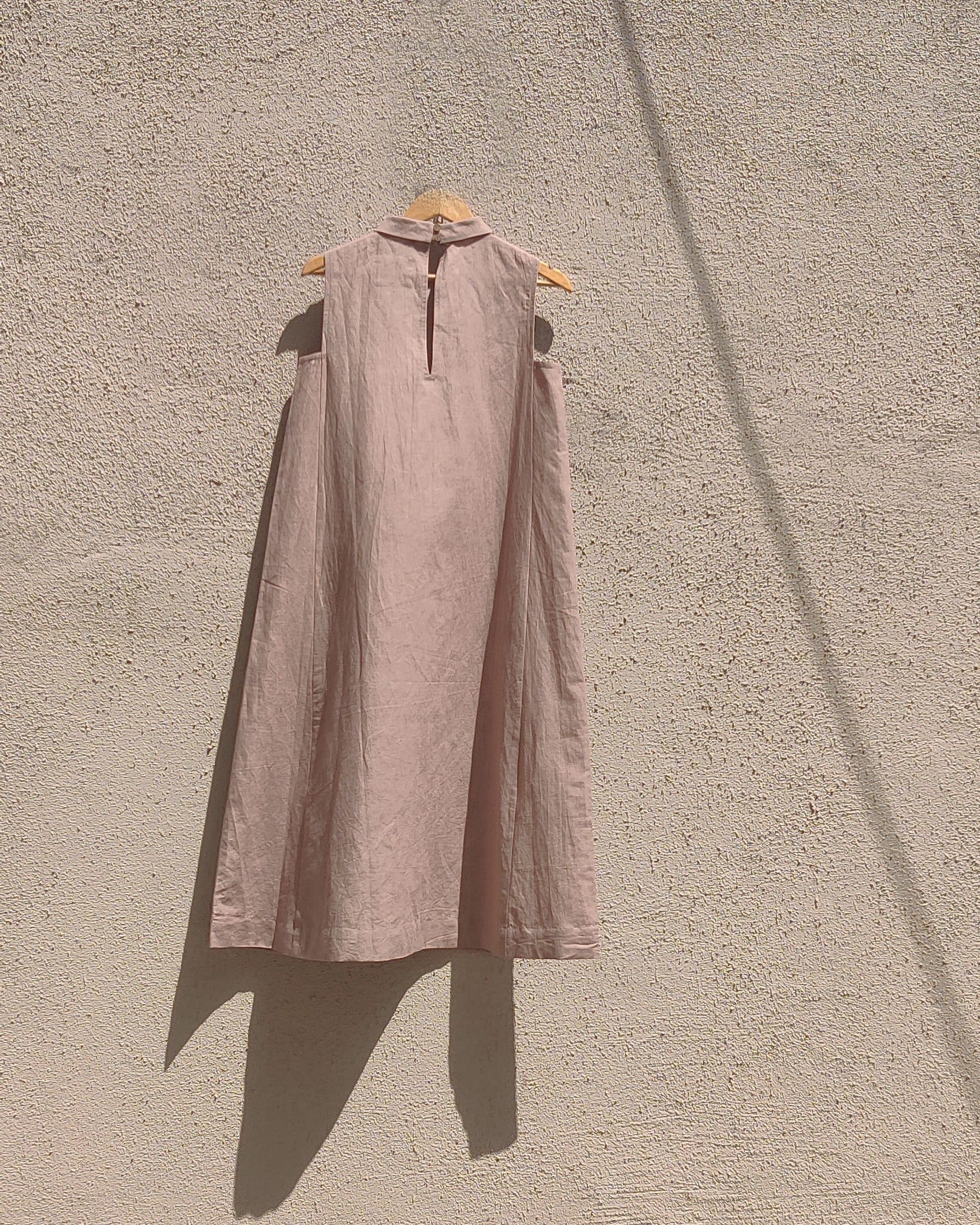 HIGH-NECK A-LINE DRESS image 10