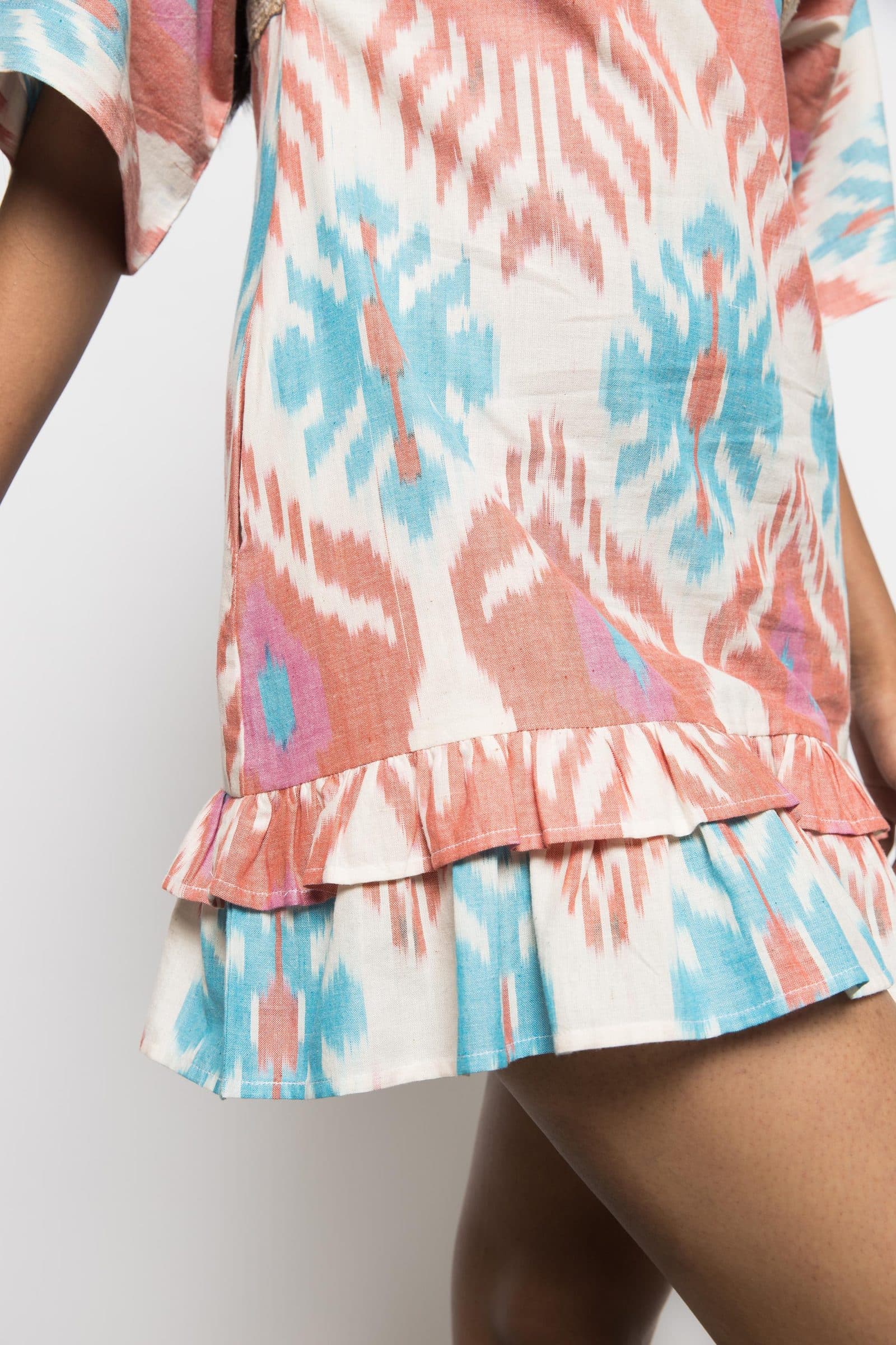 PLUNGE NECK RUFFLE MINI image 5
