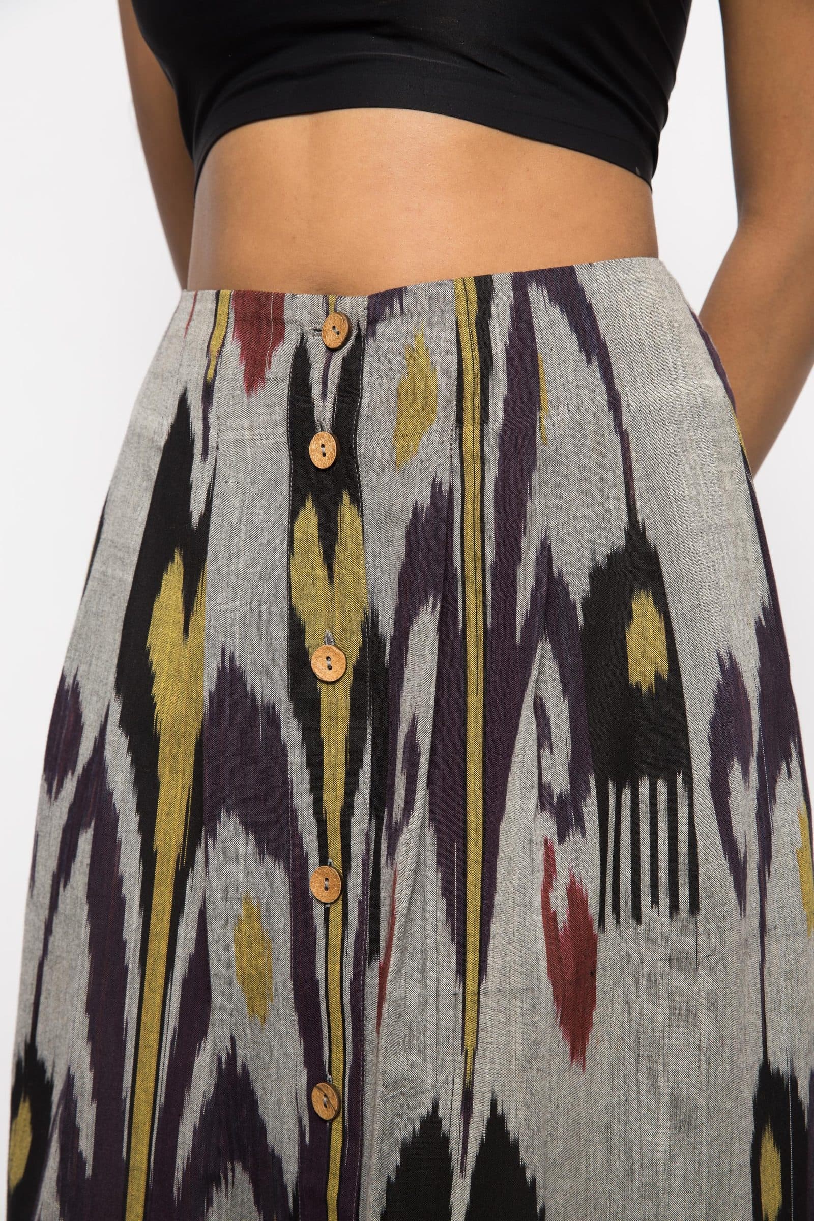 PLEATED MIDI SKIRT image 3