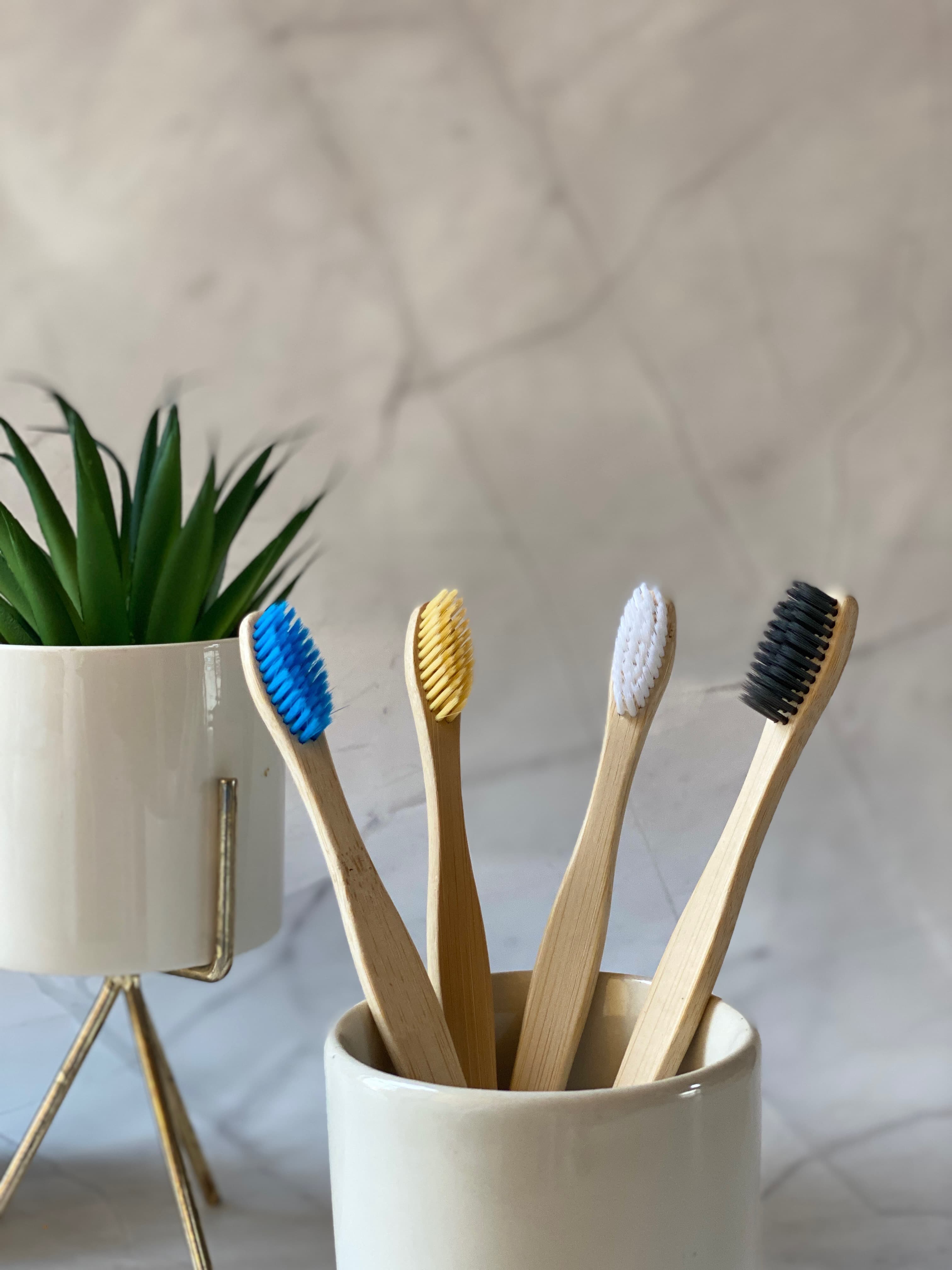 Bamboo Toothbrush (Pack of 4) Multi Colours image 7