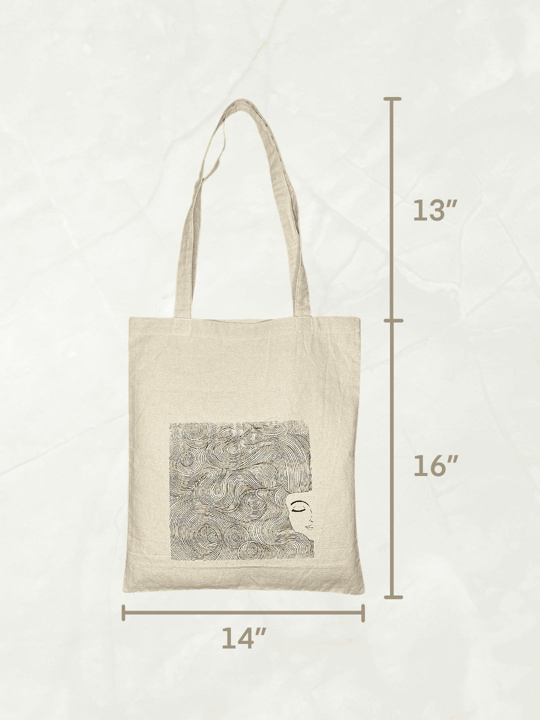 Tote Bag - Curly Hairs image 3