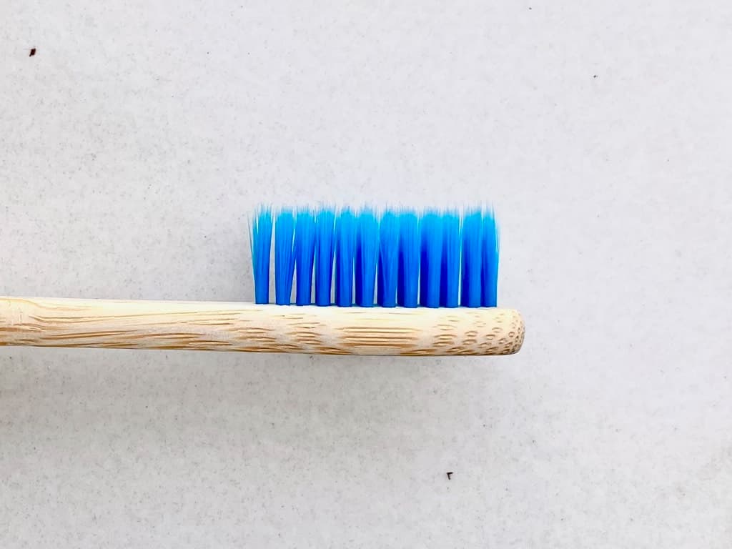 Bamboo Toothbrush Blue Bristles image 2