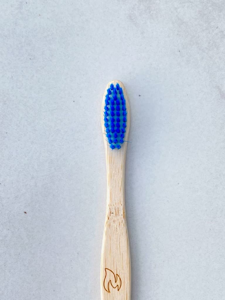 Bamboo Toothbrush Blue Bristles image 3