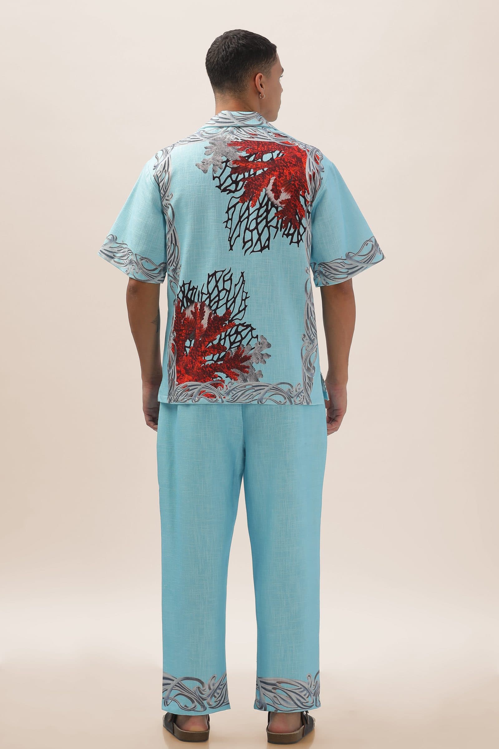 Ocean Bloom Bottom Print Shirt image 1