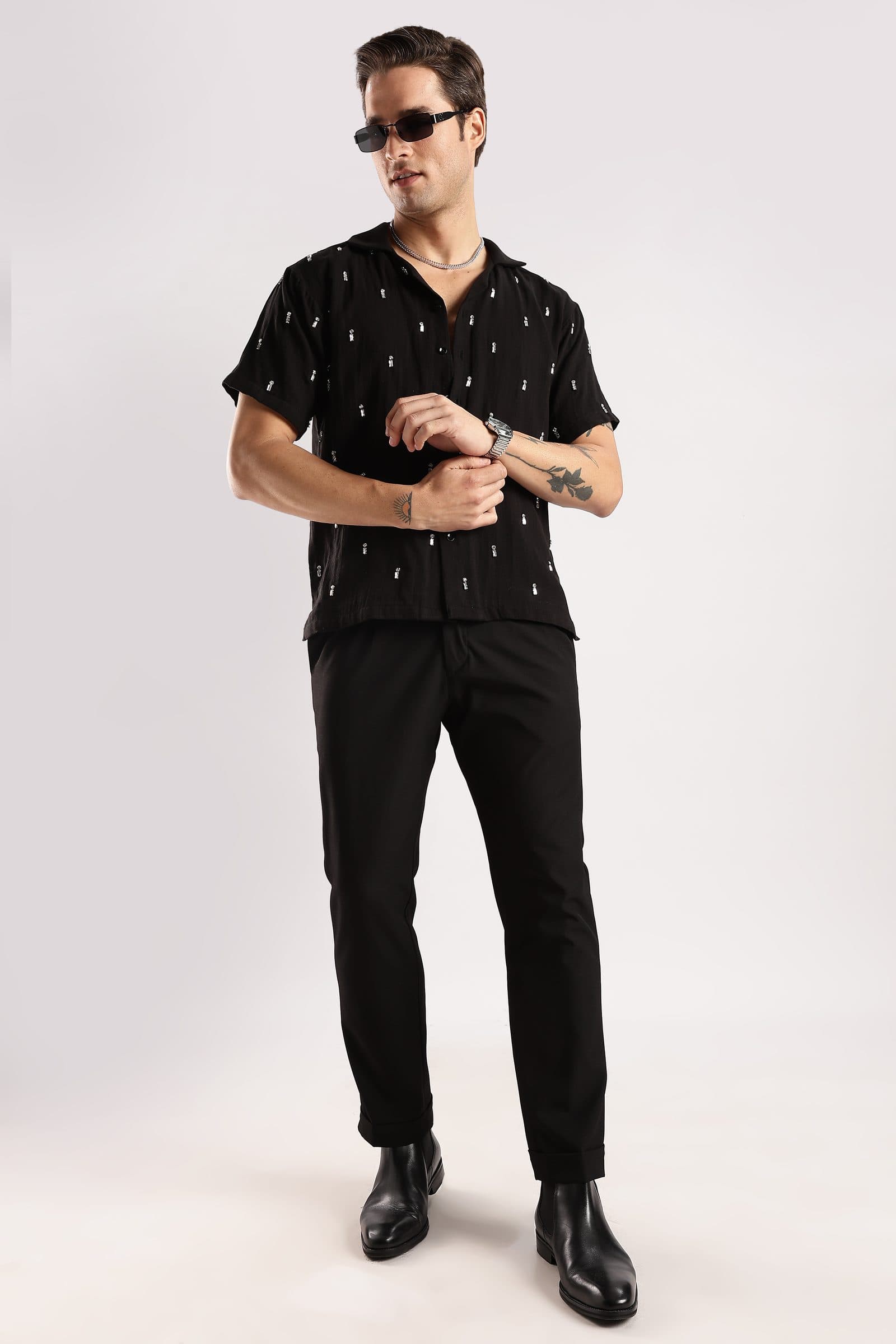 Midnight ember rhinestone shirt image 2