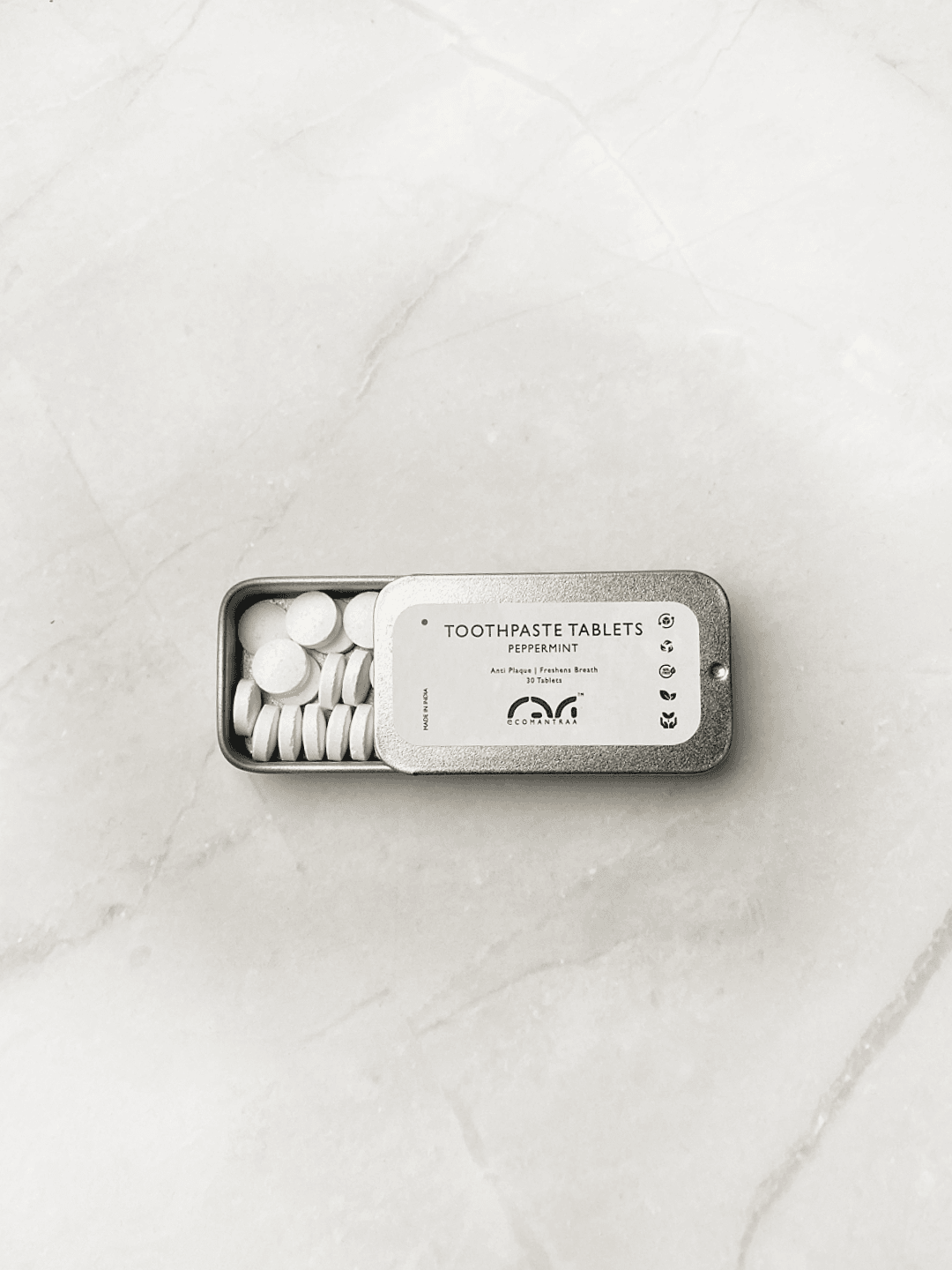 Toothpaste Tablets Tin (30 Tabs)(Mint) image 3