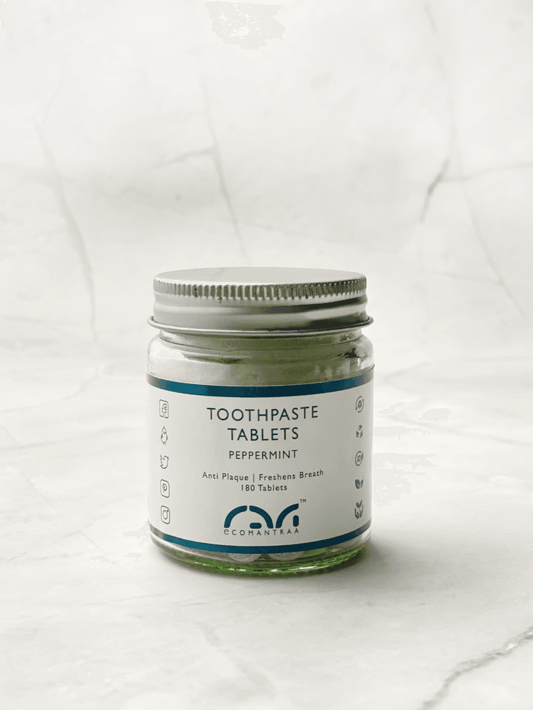 Toothpaste Tablets Large Bottle (180 Tabs) (Mint) image 4