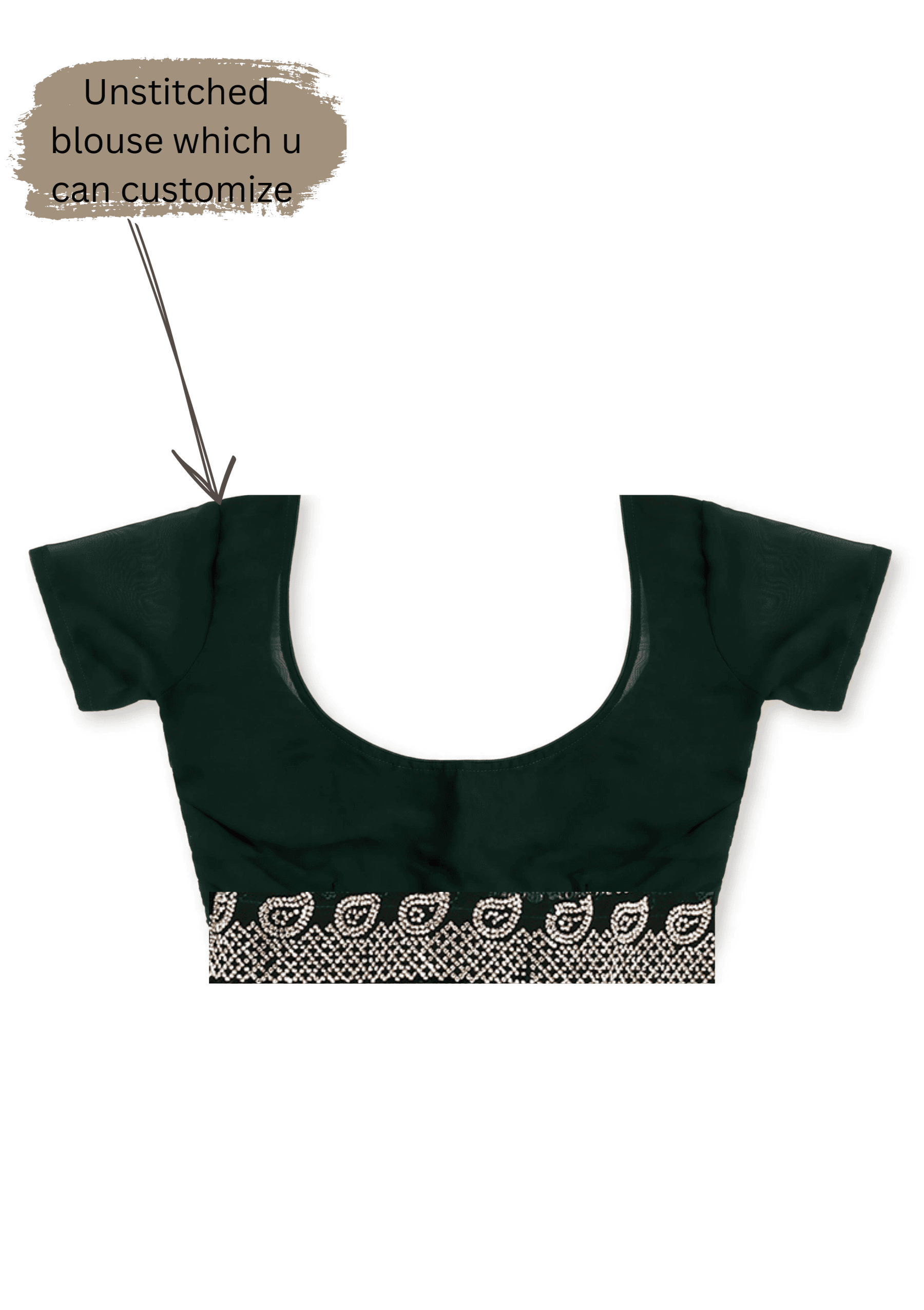 Ritual Styles Green Georgette Jurcan Work Designer Saree with Embroidered Border image 6