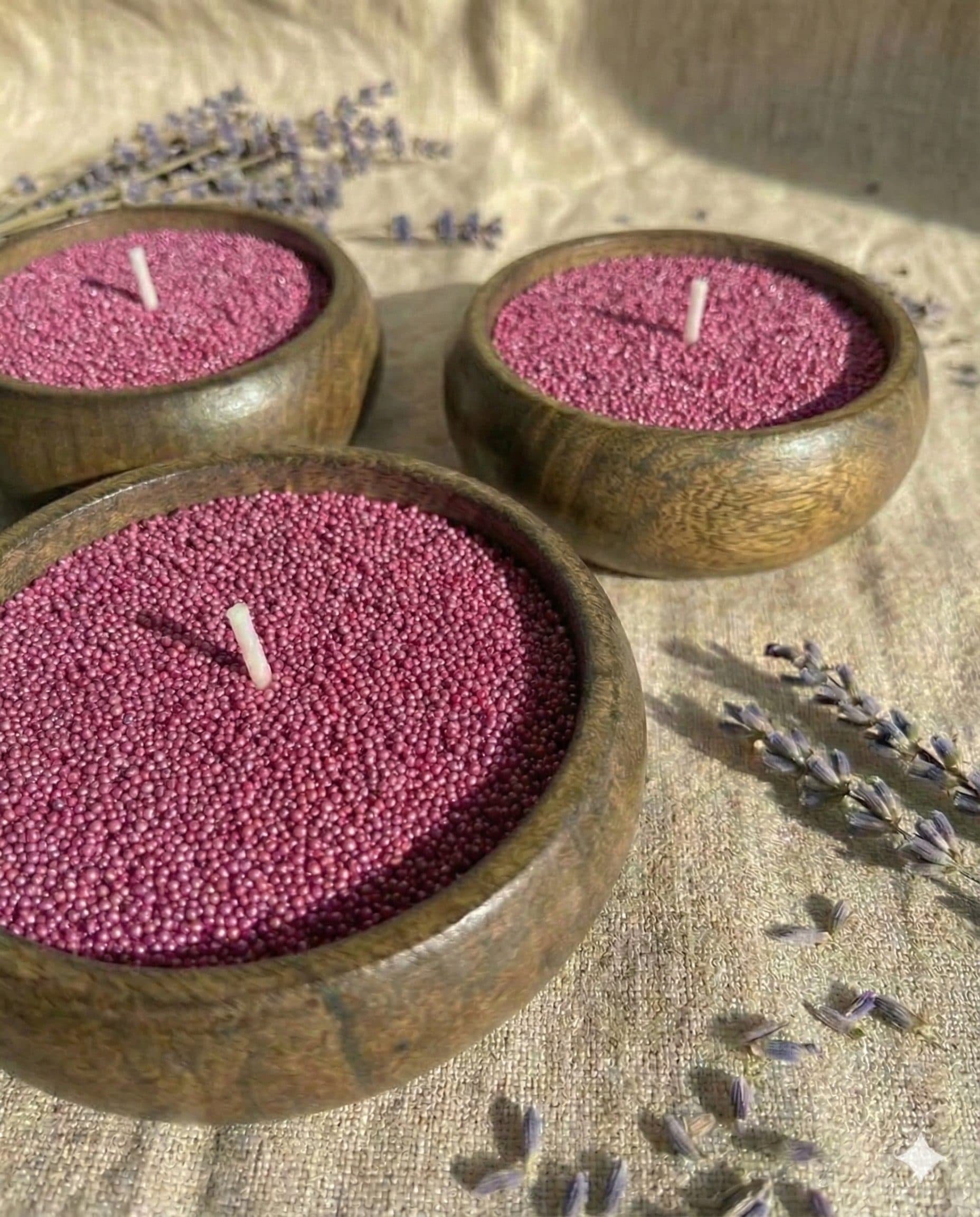 Aura Bowl Pearl Wax Candle – Cherry Blossom (Small) image 1