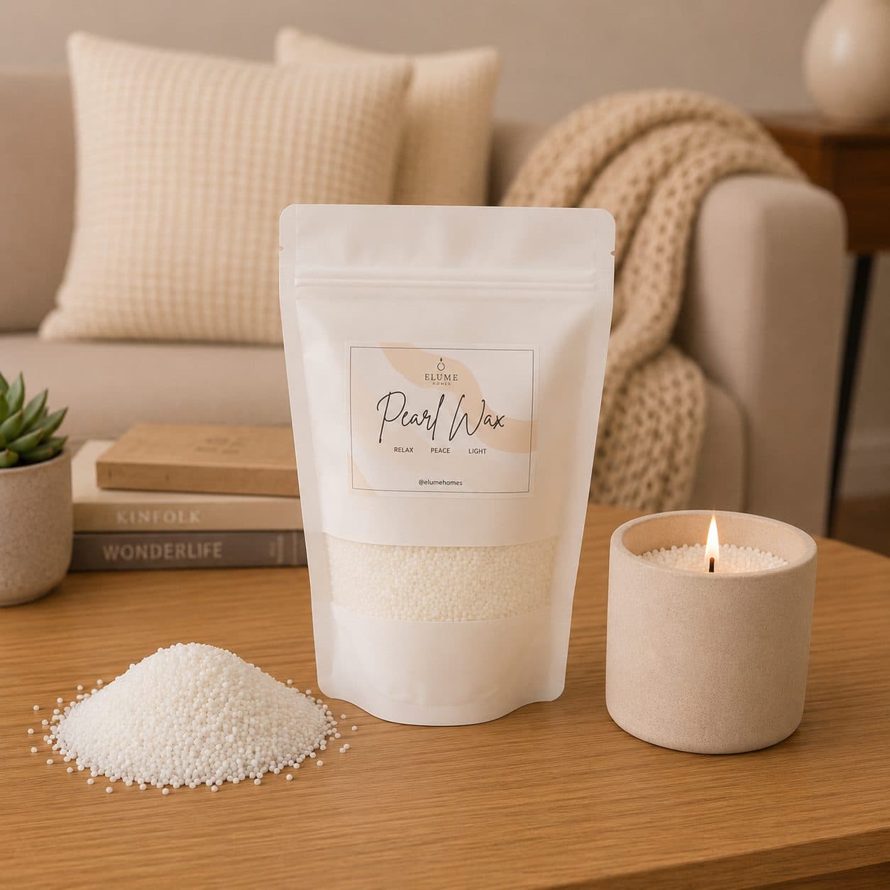 Pearl Wax Refill Pouch – Cherry Blossom (150g) image 3
