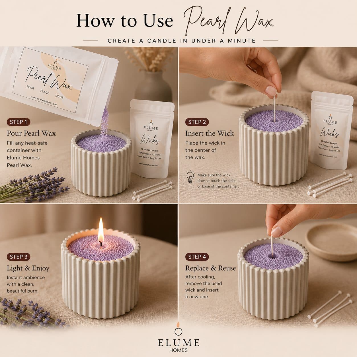 Pearl Wax Refill Pouch – Cherry Blossom (150g) image 27