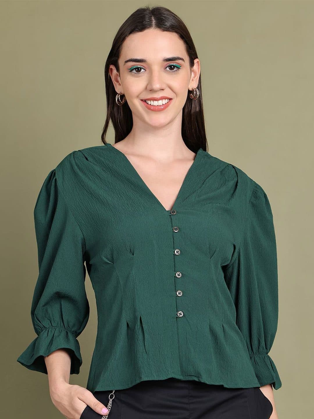 Baawri Bell Sleeves Blouson Top image 2