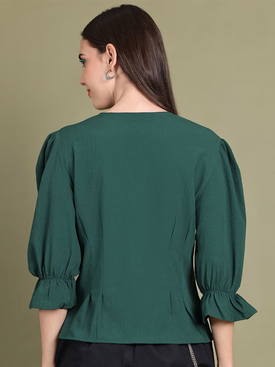 Baawri Bell Sleeves Blouson Top image 6