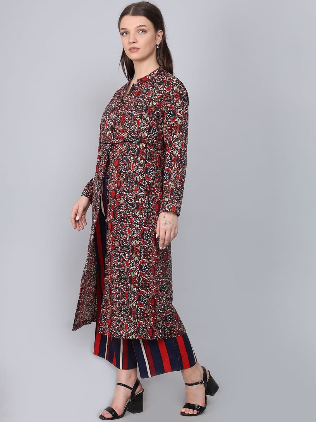 Baawri Printed Long Sleeve Coat & Trouser Co-Ords image 5