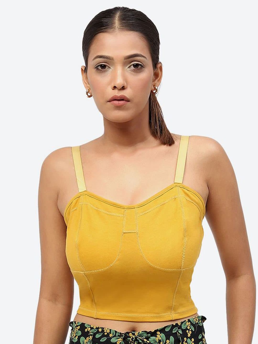 Baawri Solid Shoulder Straps Fitted Topp image 1