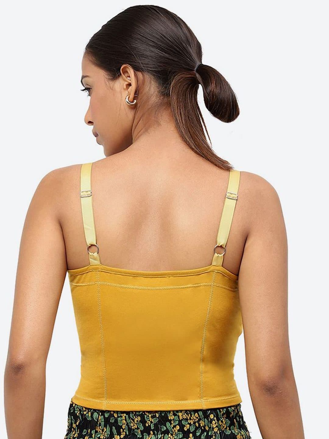 Baawri Solid Shoulder Straps Fitted Topp image 4
