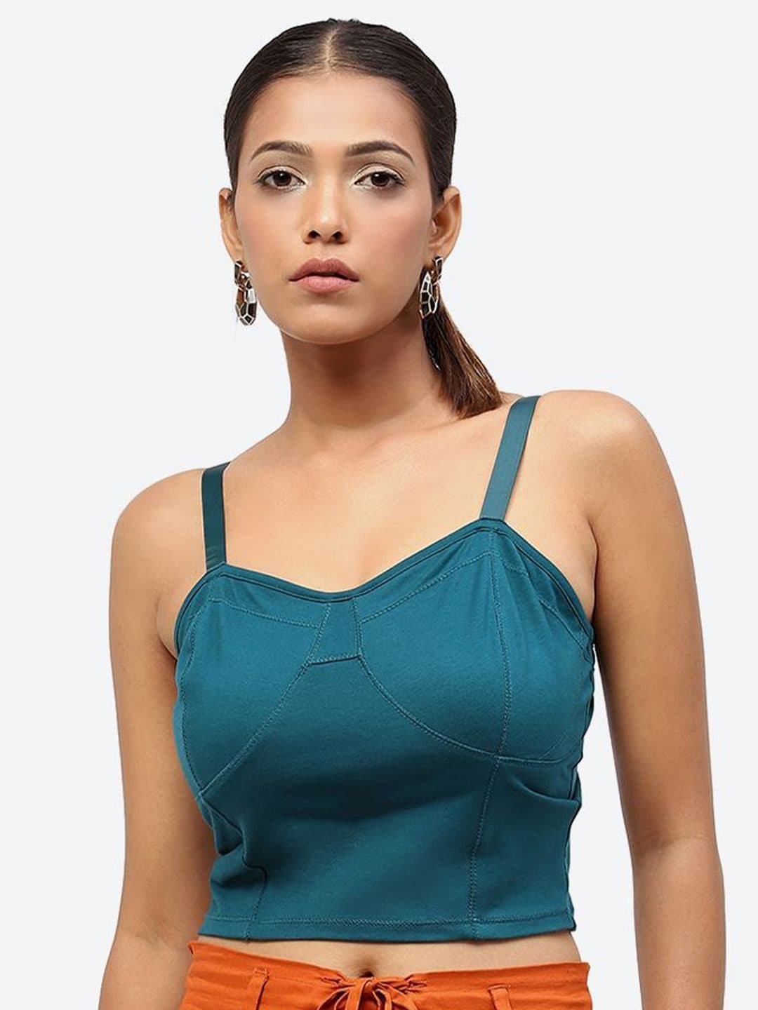 Baawri Solid Shoulder Straps Fitted Topp image 1