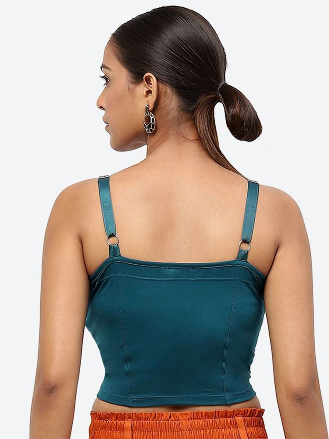 Baawri Solid Shoulder Straps Fitted Topp image 4