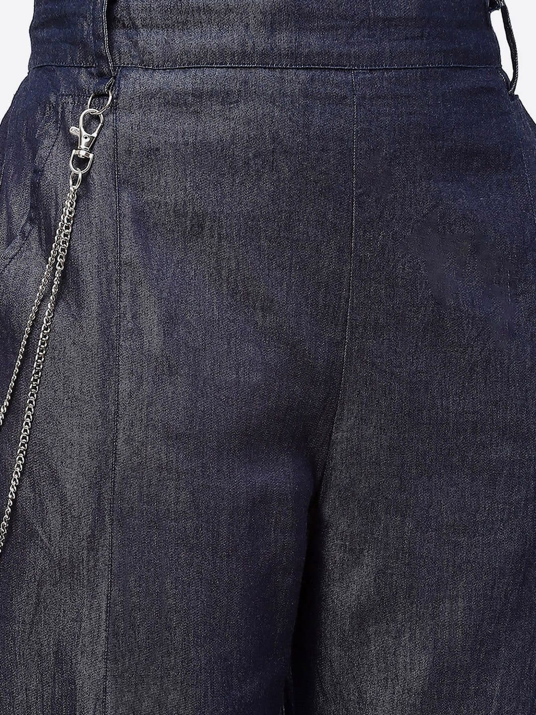Baawri Women Cotton Mid-Rise Regular Fit Trousers image 6