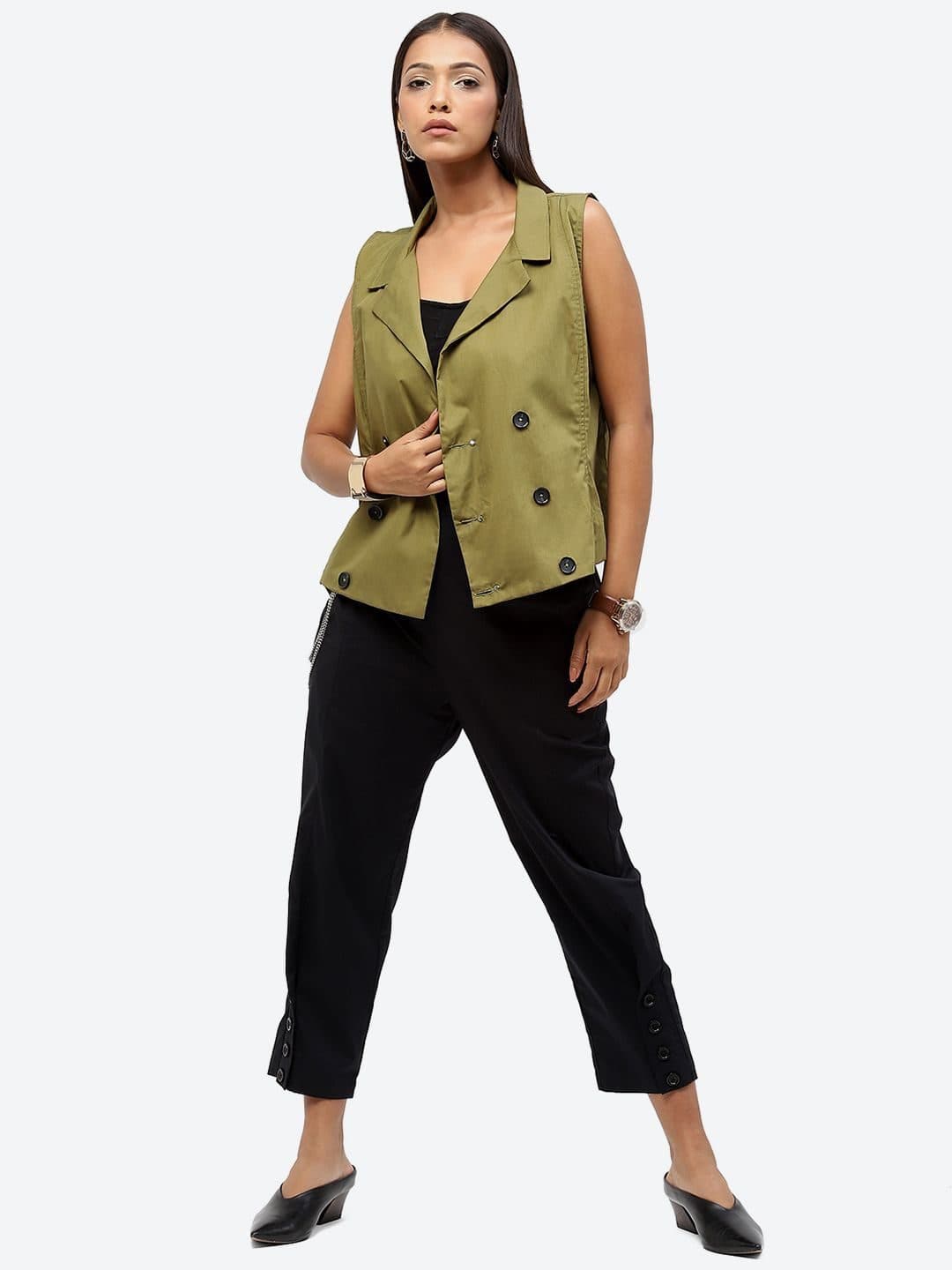 Baawri Women Mid-Rise Regular Fit Pure Cotton Trousers image 4