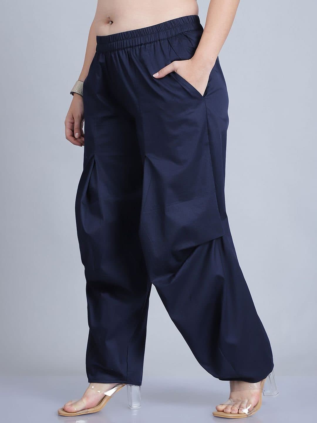 Baawri Women Pleated Regular Fit Trousers image 3