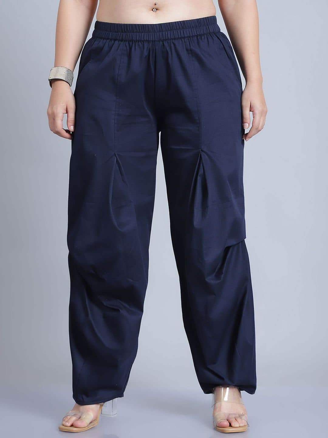 Baawri Women Pleated Regular Fit Trousers image 1