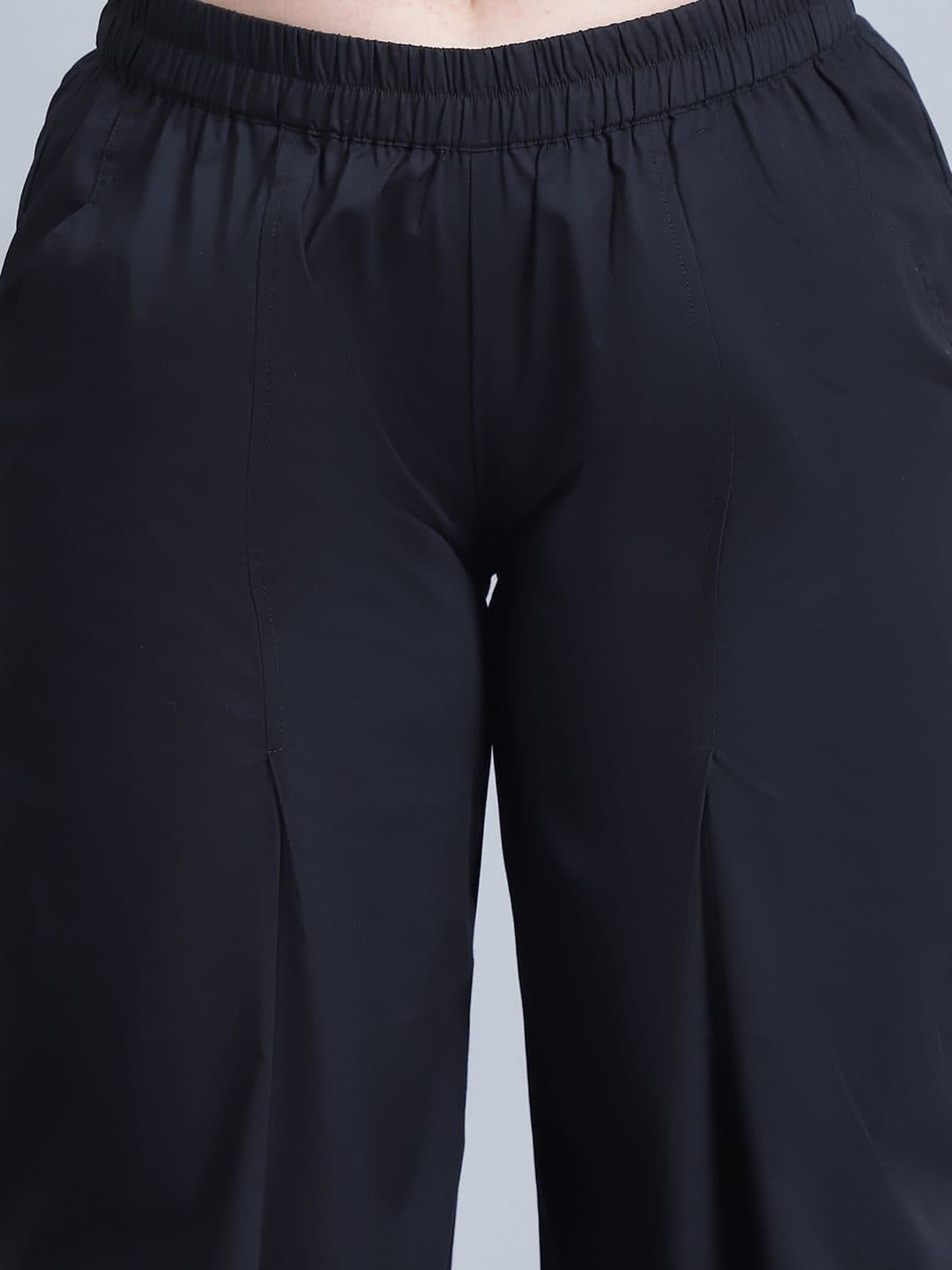 Baawri Women Plus Size Regular Fit Pleated Cotton Trouser image 6