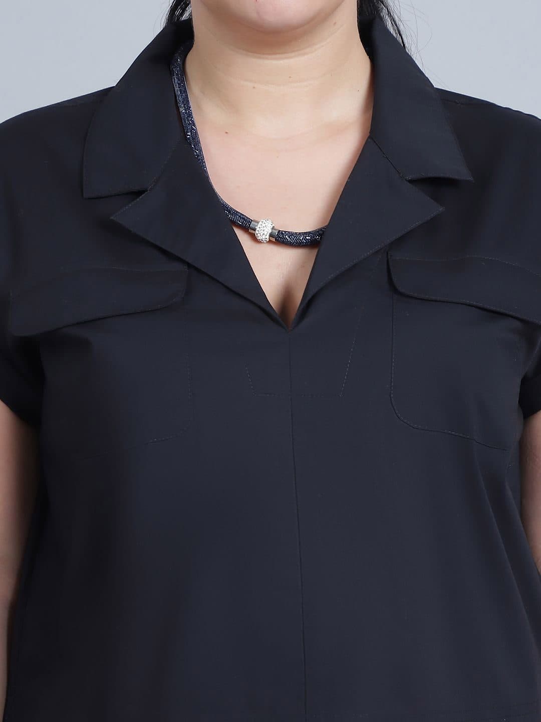 Baawri Women Pure Cotton Shirt Collar Neck Top & Trousers Co-Ords image 2