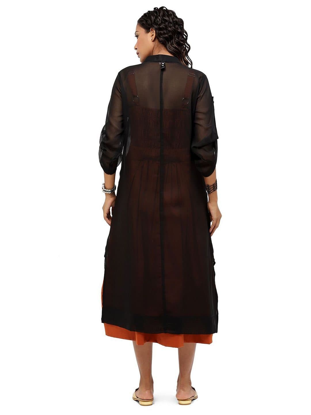 Baawri Women Relaxed Semi Sheer Casual Shirt image 4
