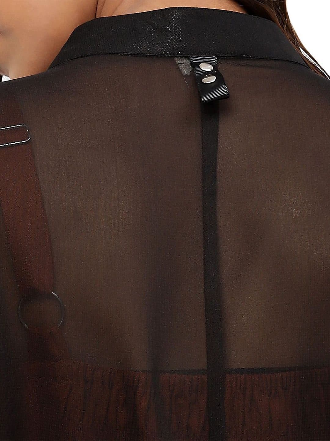 Baawri Women Relaxed Semi Sheer Casual Shirt image 7