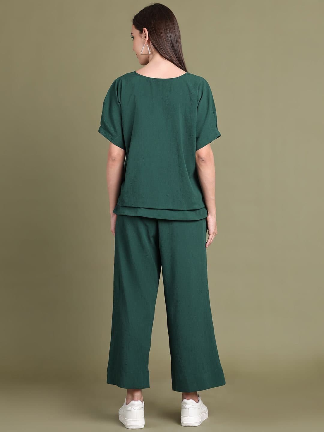 Baawri Women V-Neck Short Sleeve Top & Trousers Co-Ords image 6