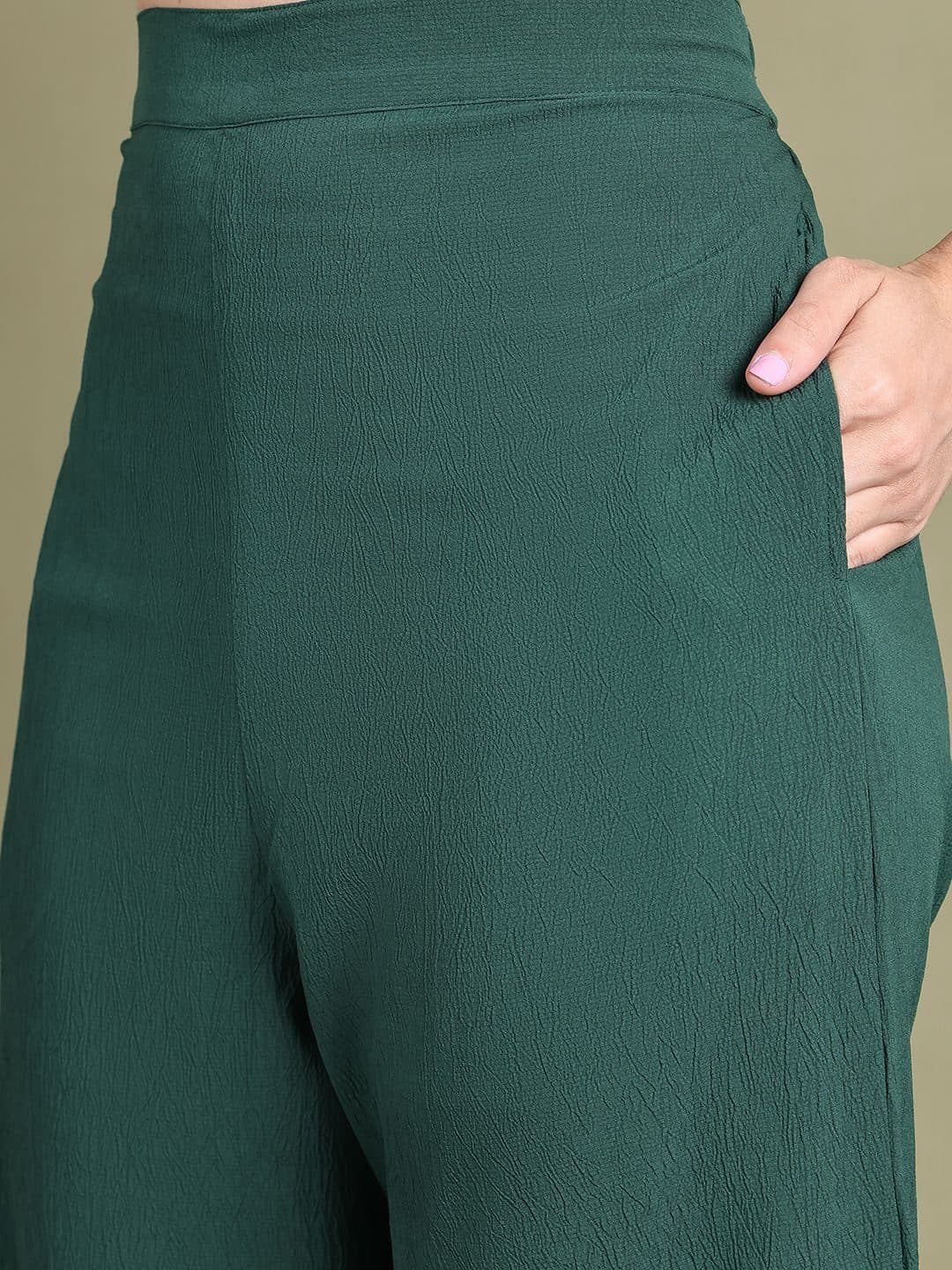 Baawri Women V-Neck Short Sleeve Top & Trousers Co-Ords image 7