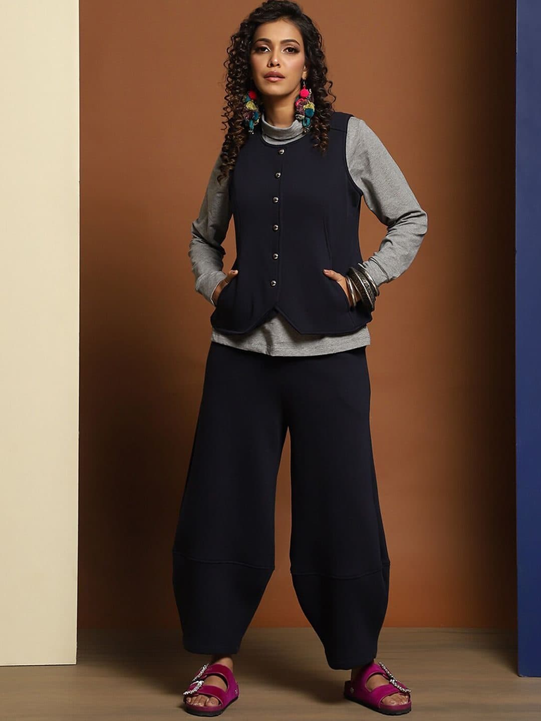 Baawri Women Waistcoat & Trousers Co-Ord image 1