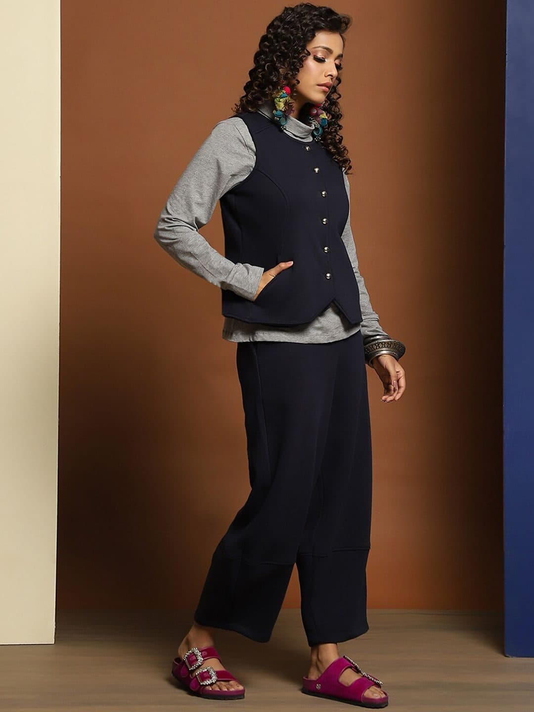 Baawri Women Waistcoat & Trousers Co-Ord image 3