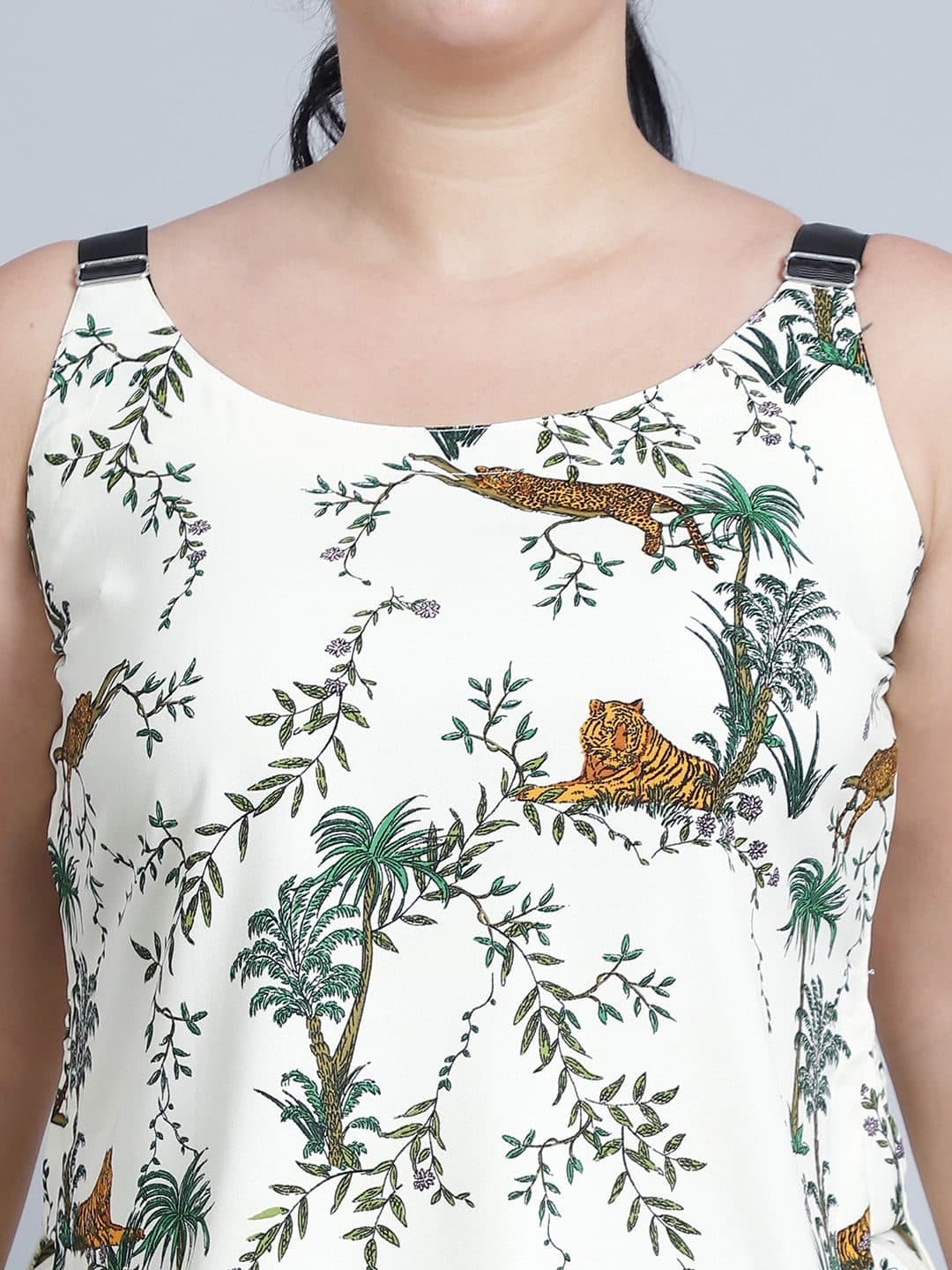 Baawri conversational Printed Round Neck Top With Shorts image 2