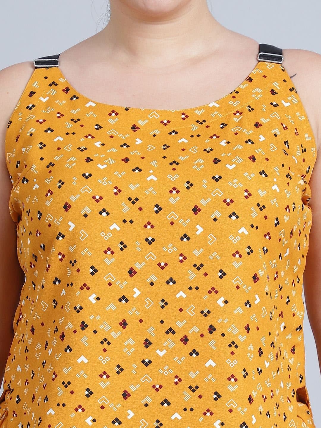 Baawri conversational Printed Round Neck Top With Shorts image 2