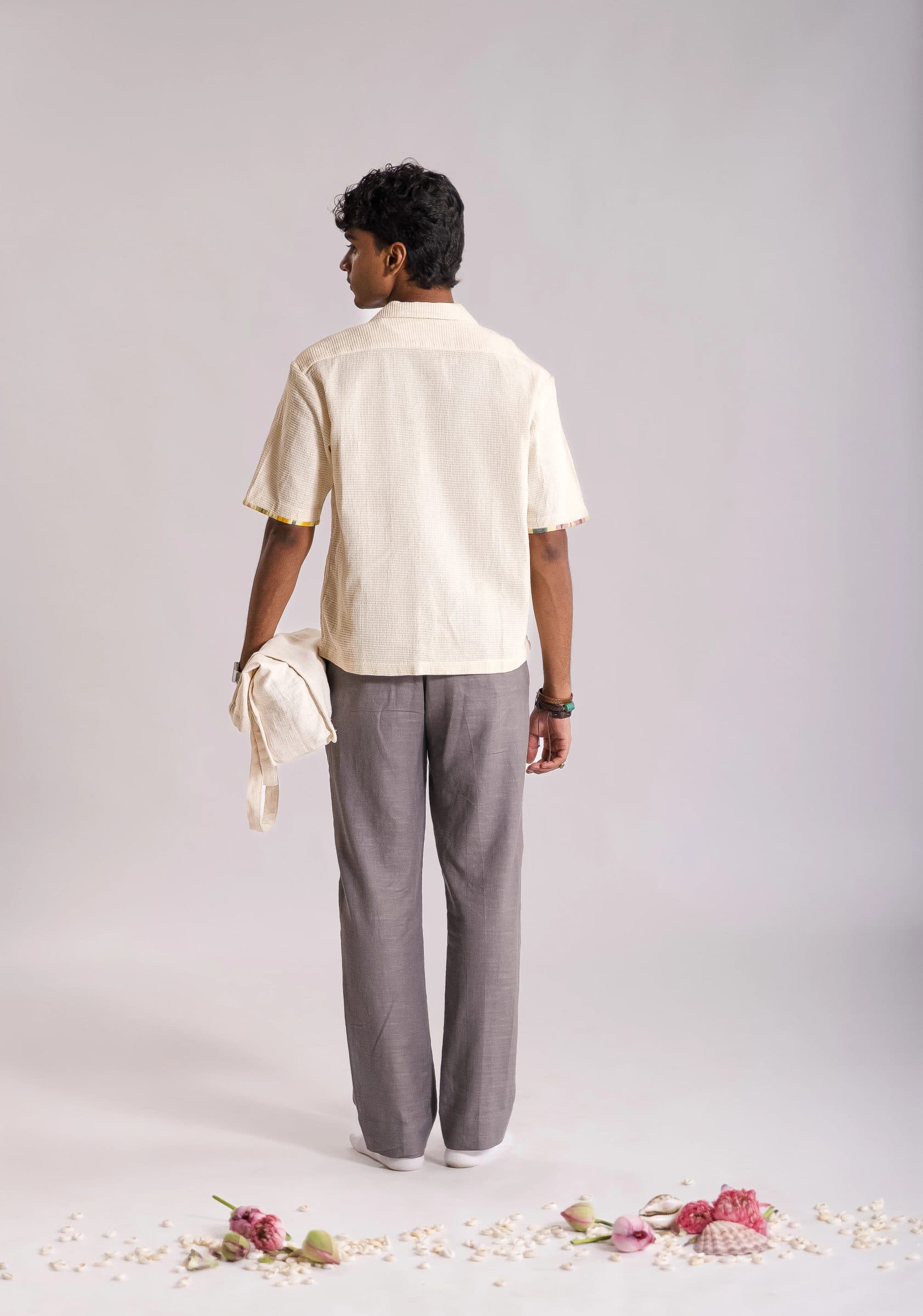 Knitted Jaali Shirt - OW image 4