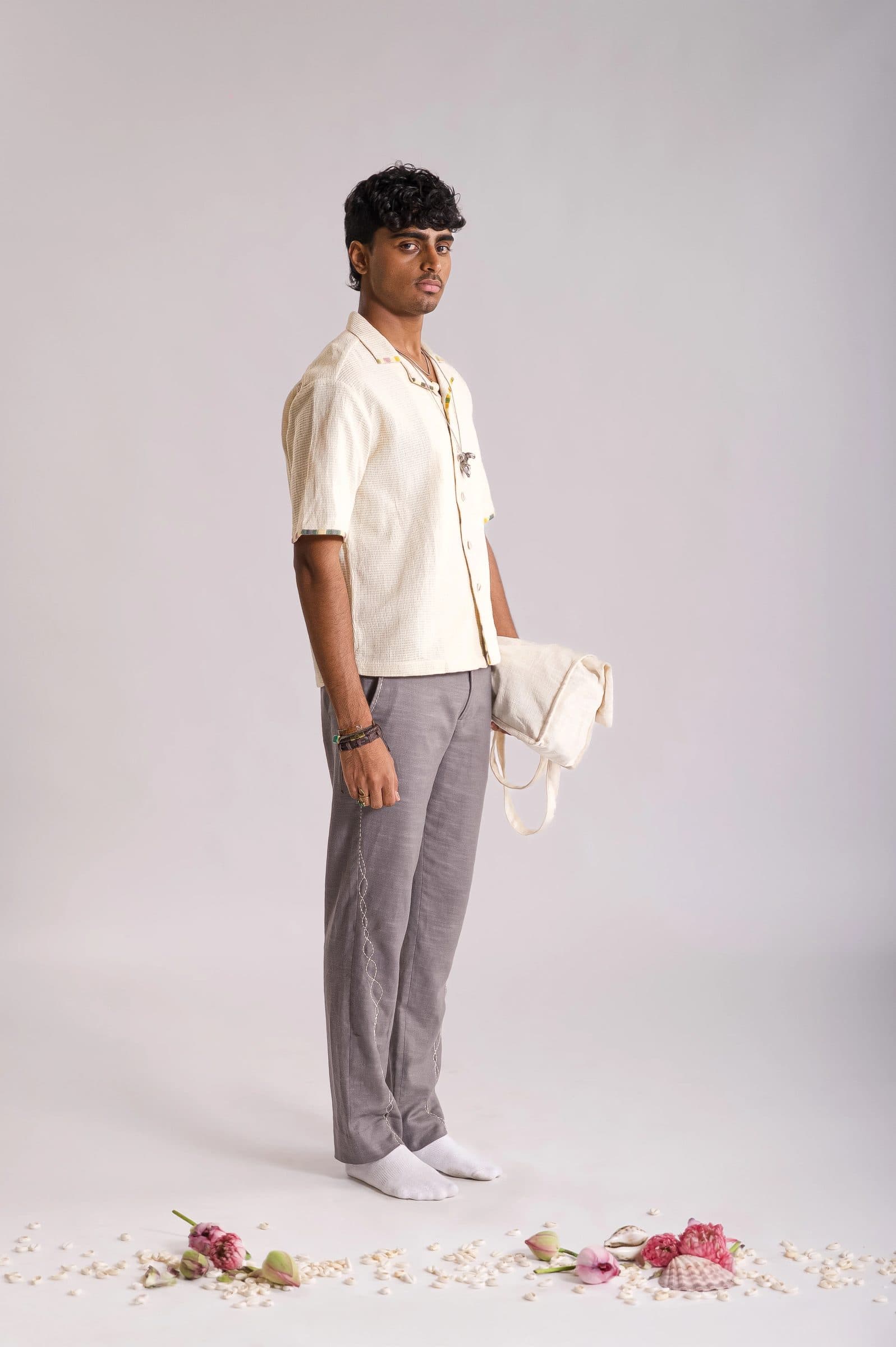 Knitted Jaali Shirt - OW image 5