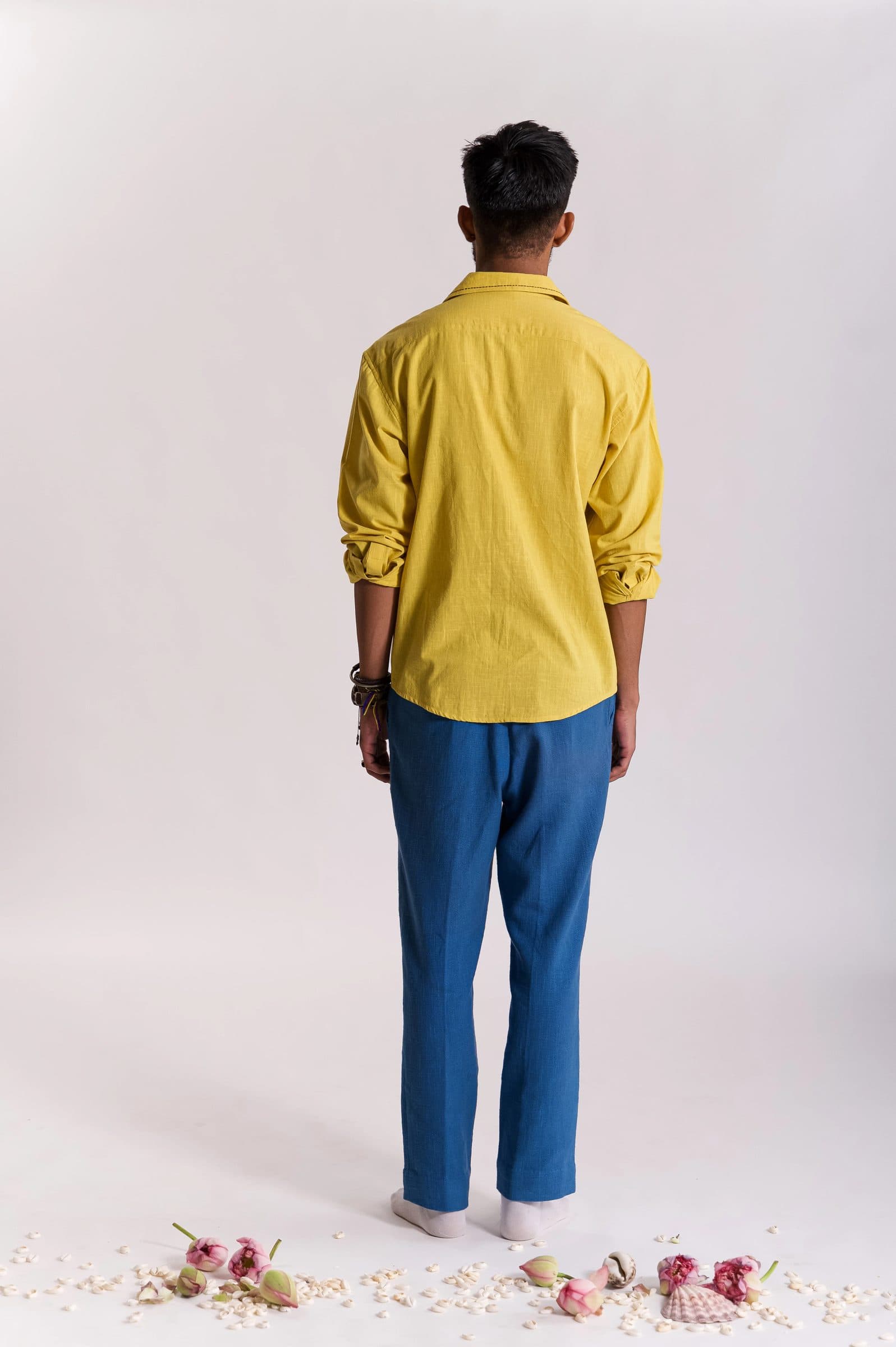 Multi Serpent Embroidered Shirt - Yellow image 4