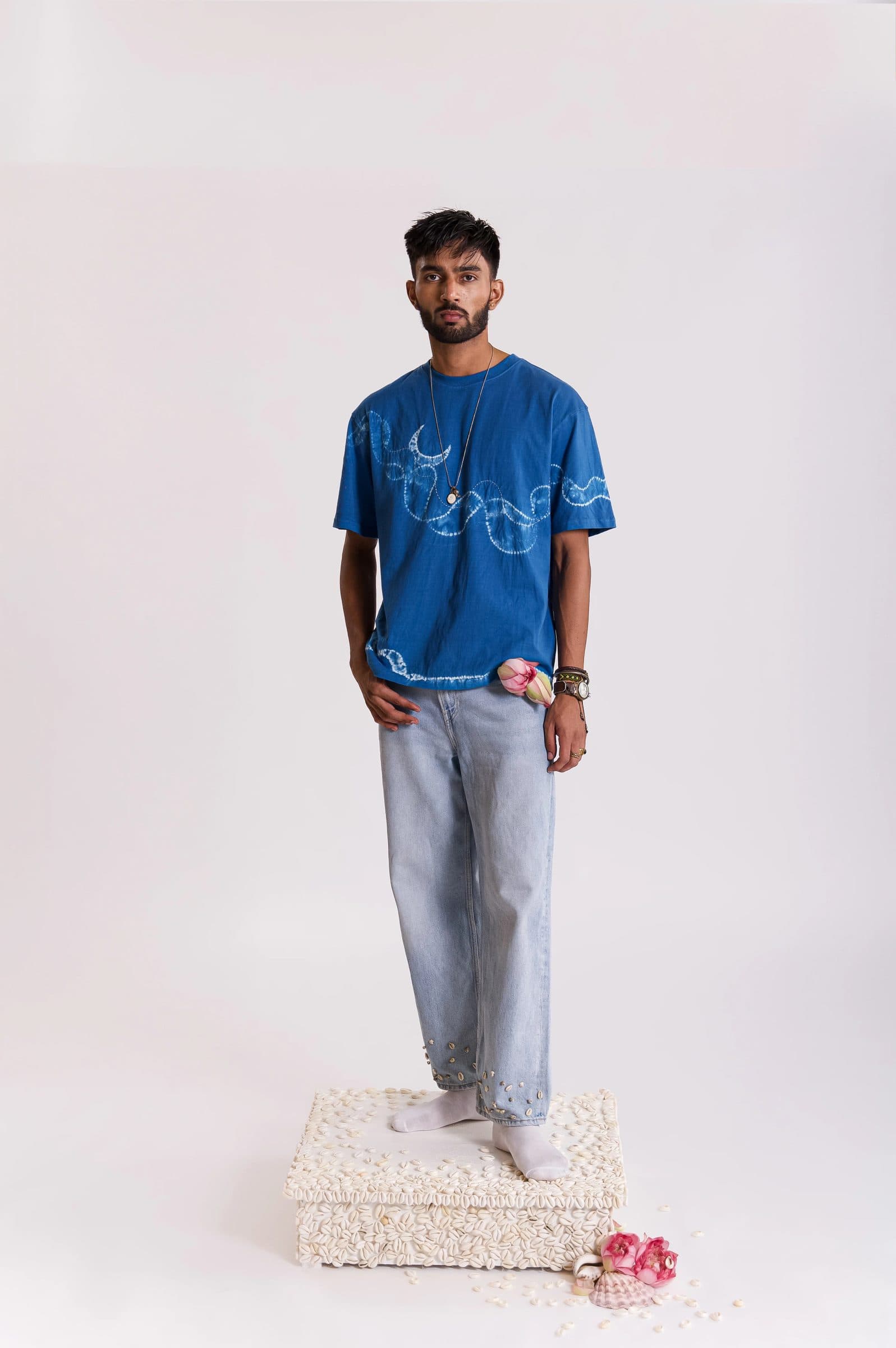 Samudra Embroidered Denim - Blue image 3