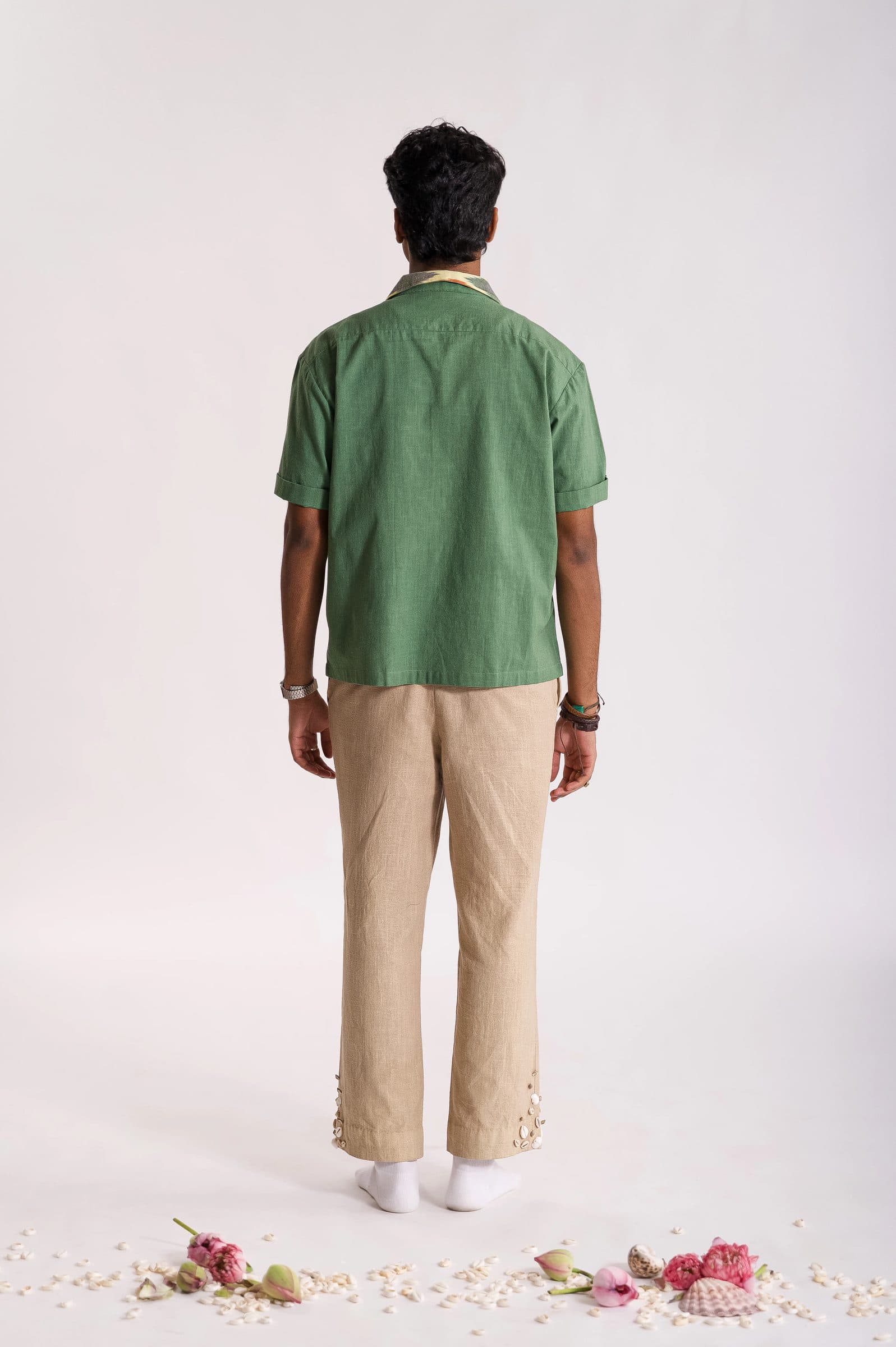 The Vasuki Shell Shirt - Green image 4