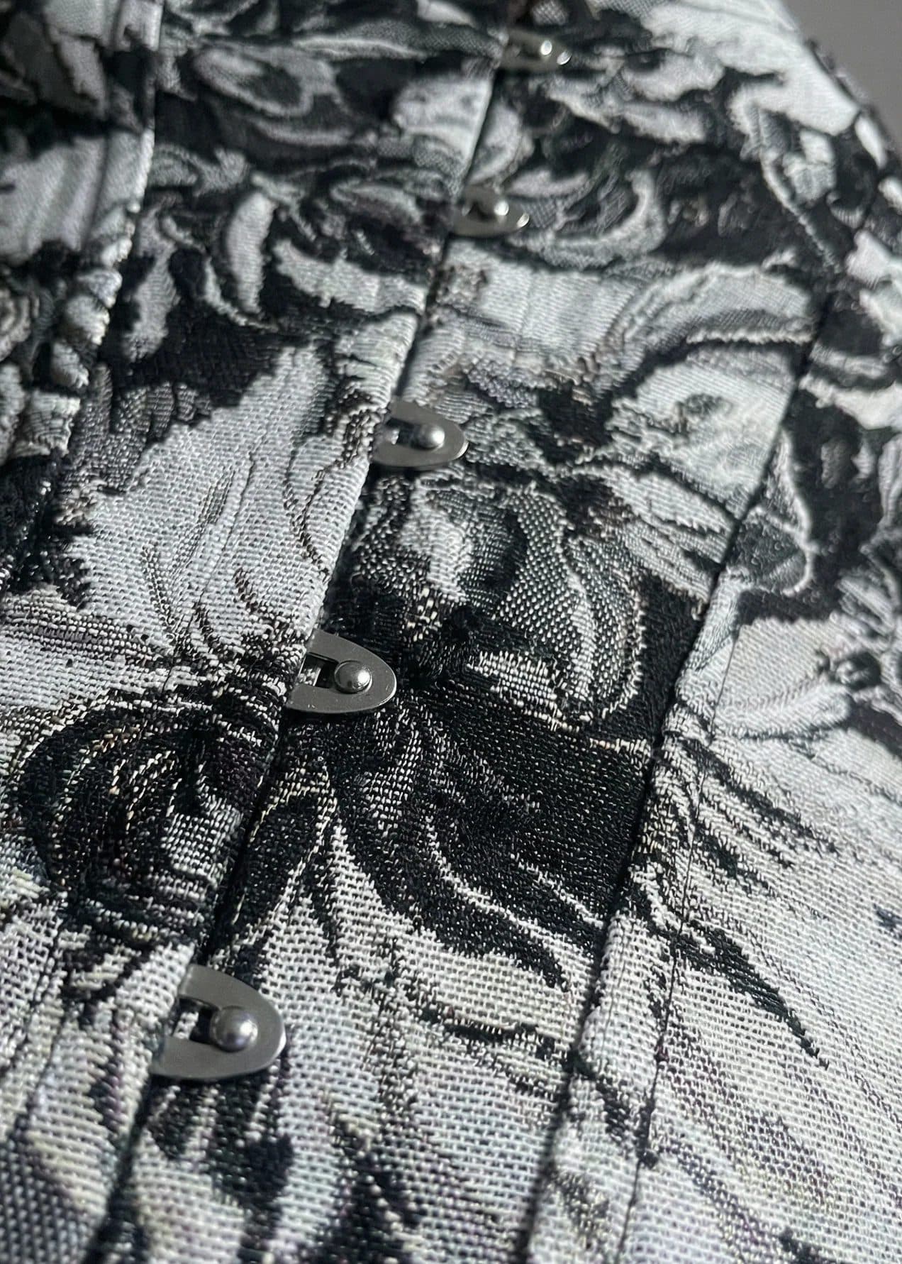 Antique Floral Brocade Corset Top image 2