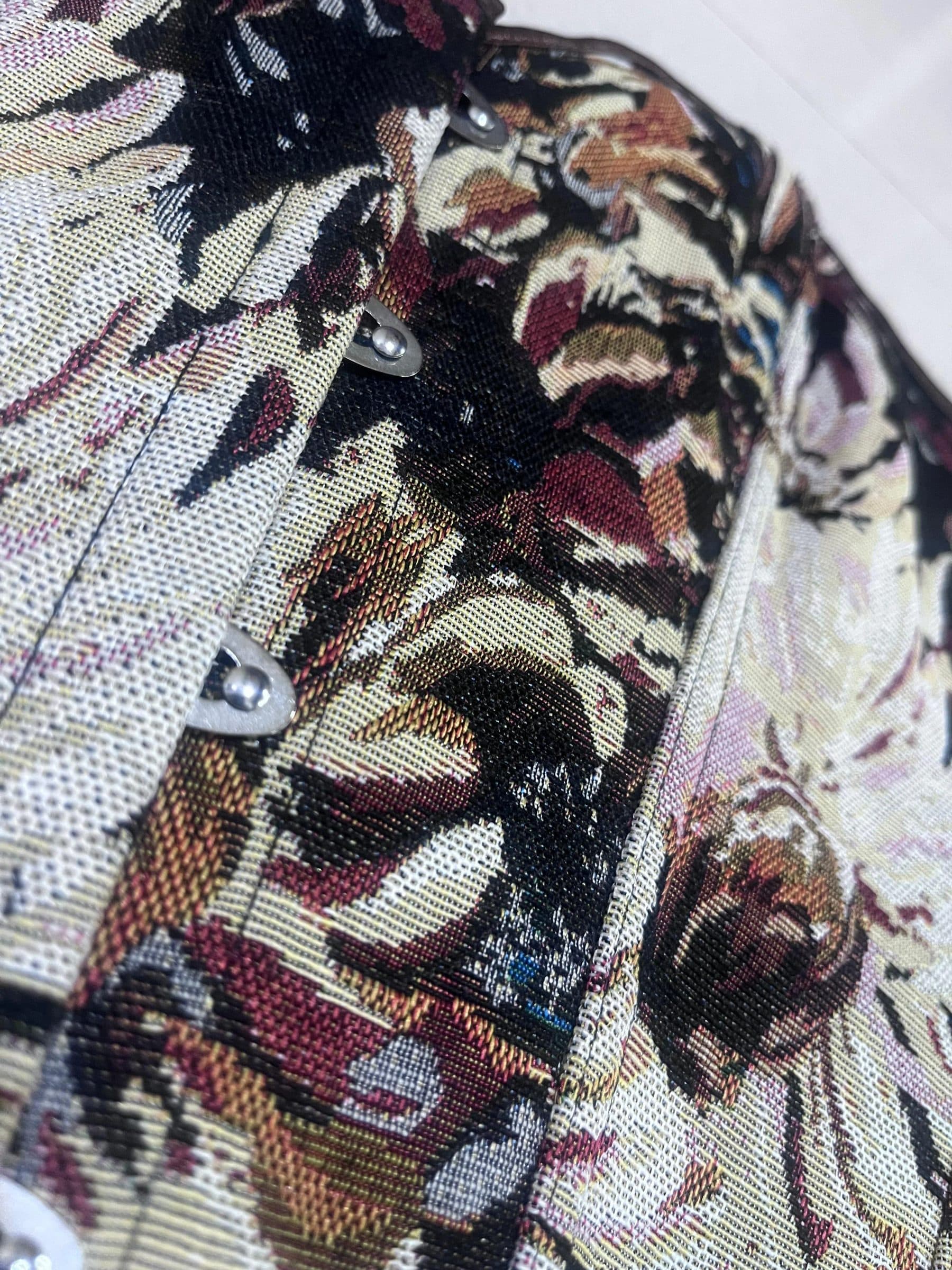 Antique Floral Brocade Corset Top image 7
