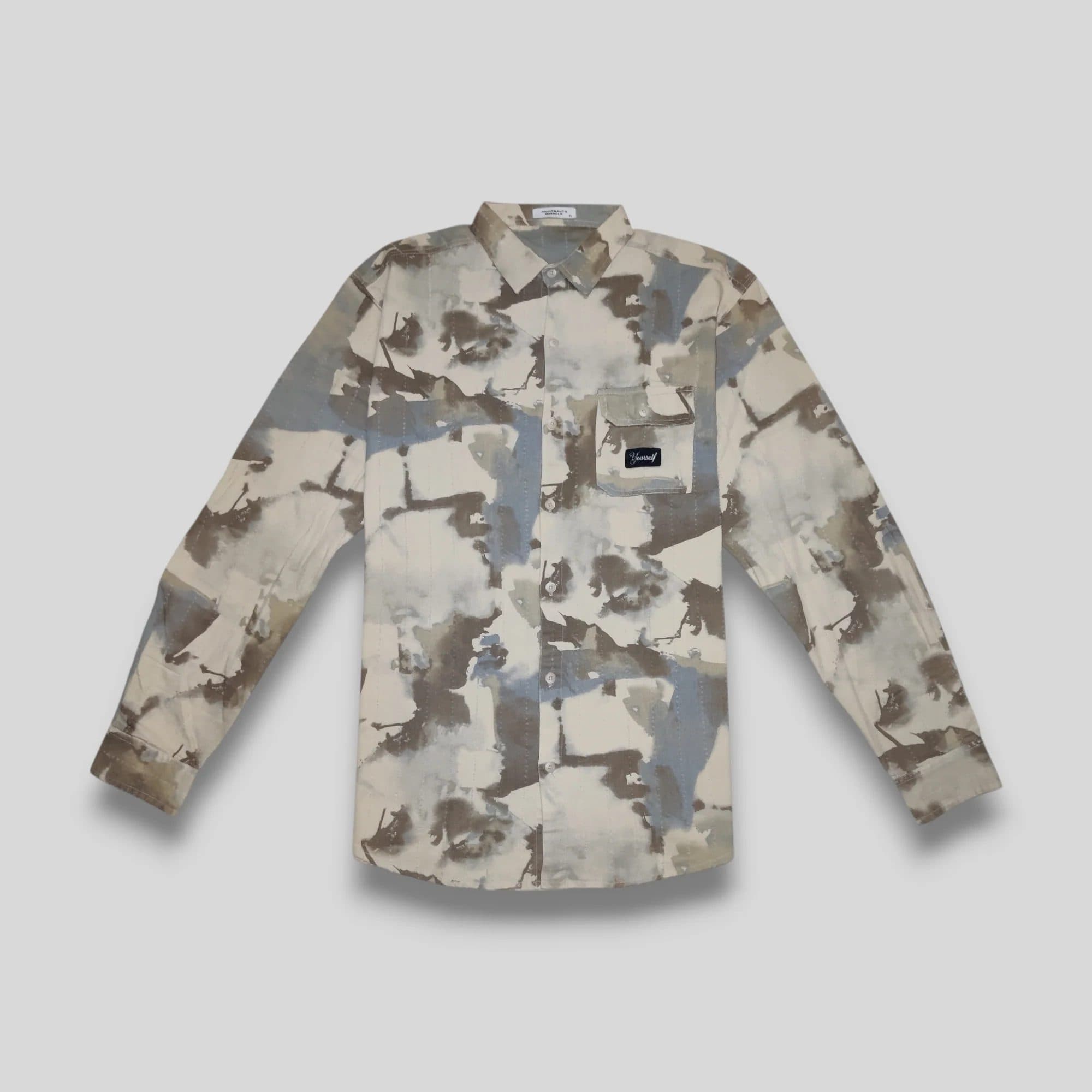 Camouflage Print Shirt - Brown image 4