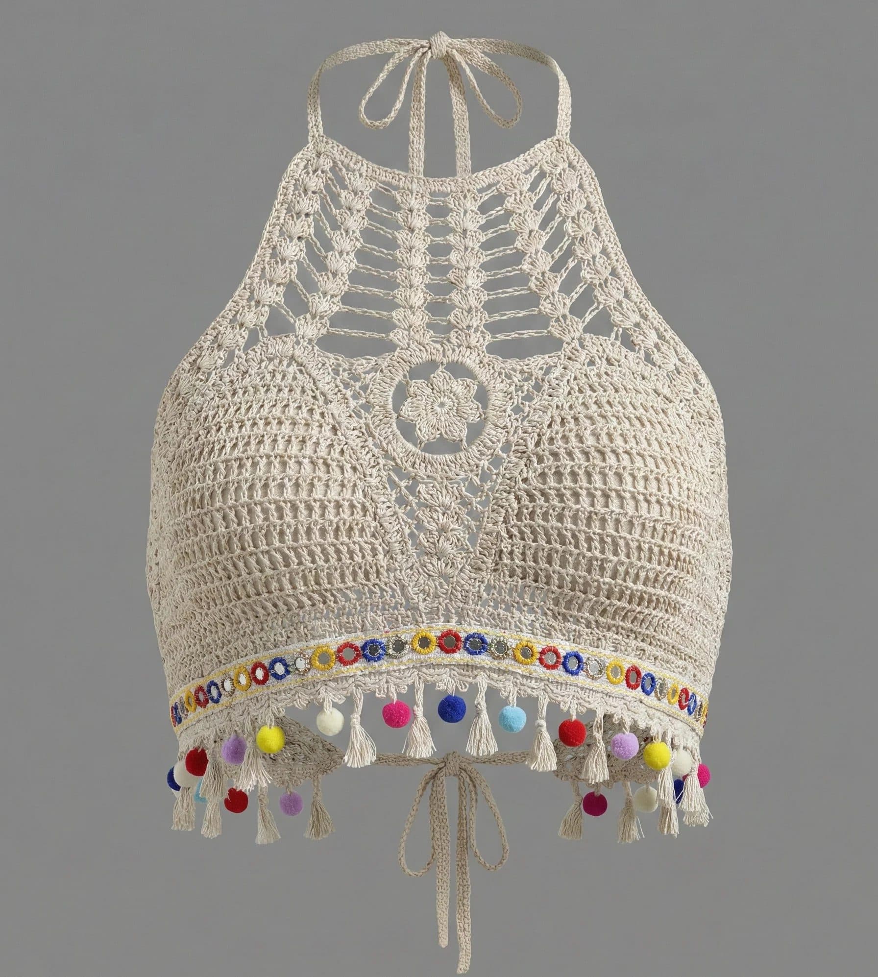 Crochet Tassel Halter Top image 6