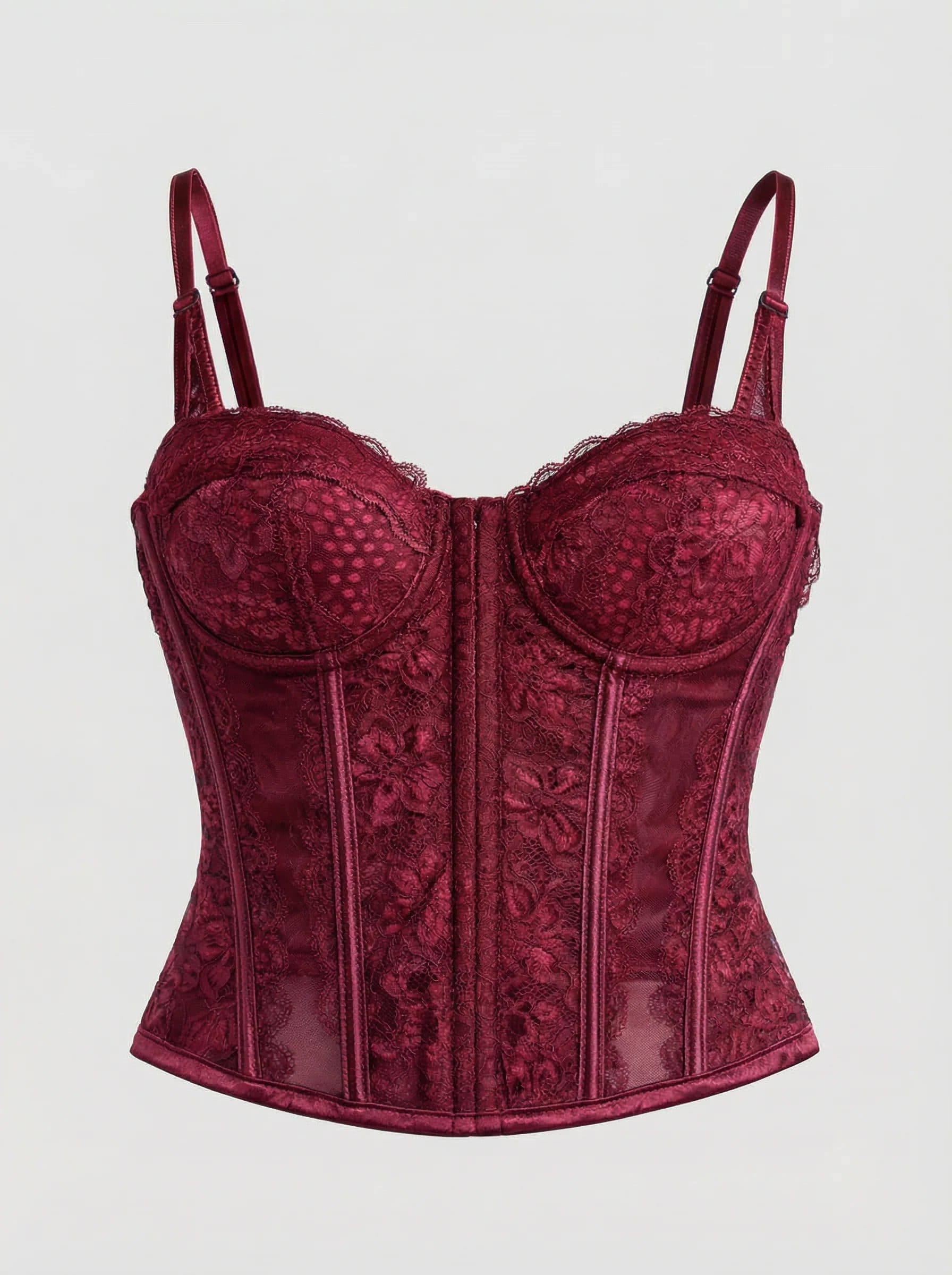 Floral Lace Corset Bustier